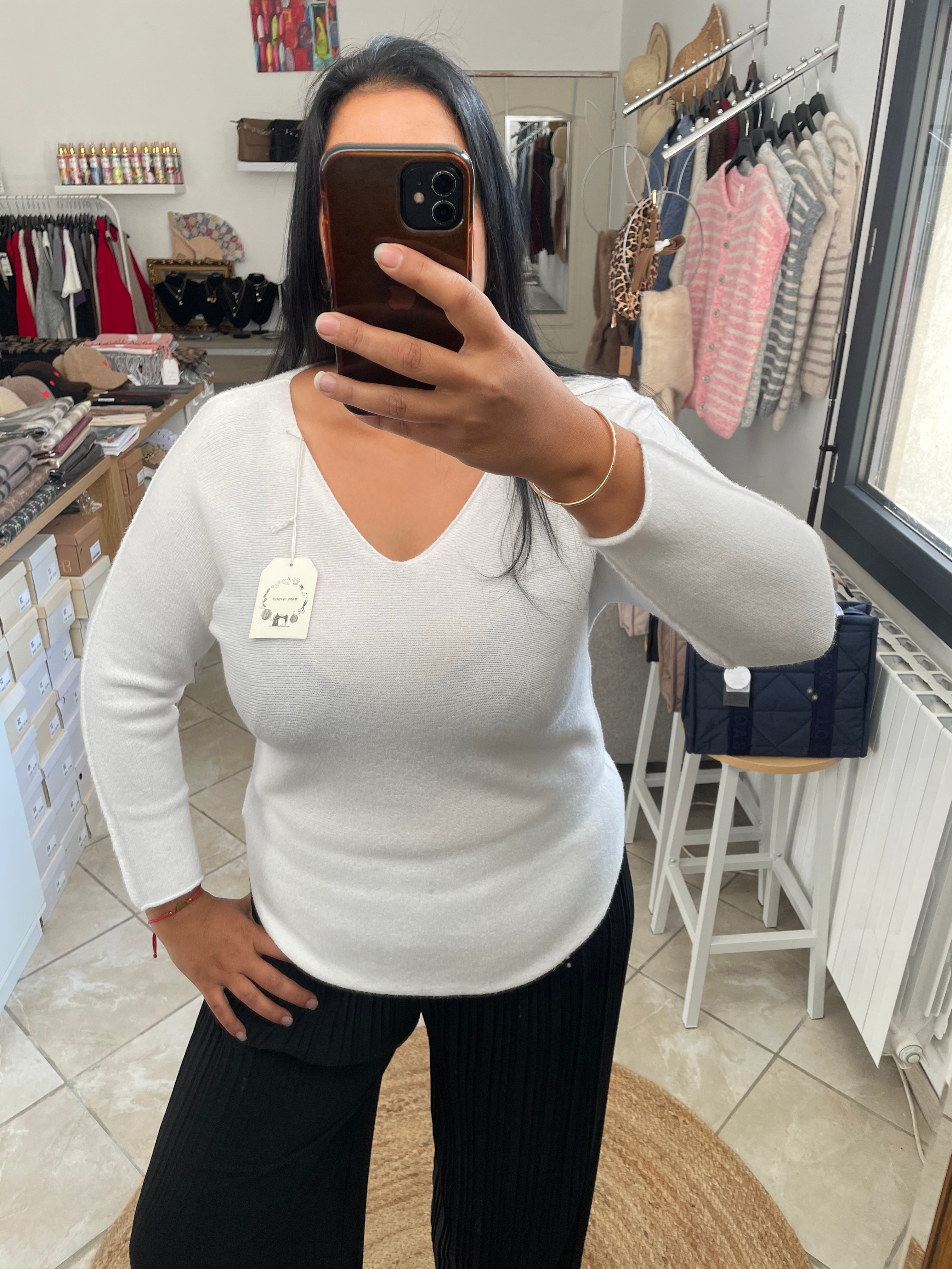 PULL MÉGANE BLANC image 0