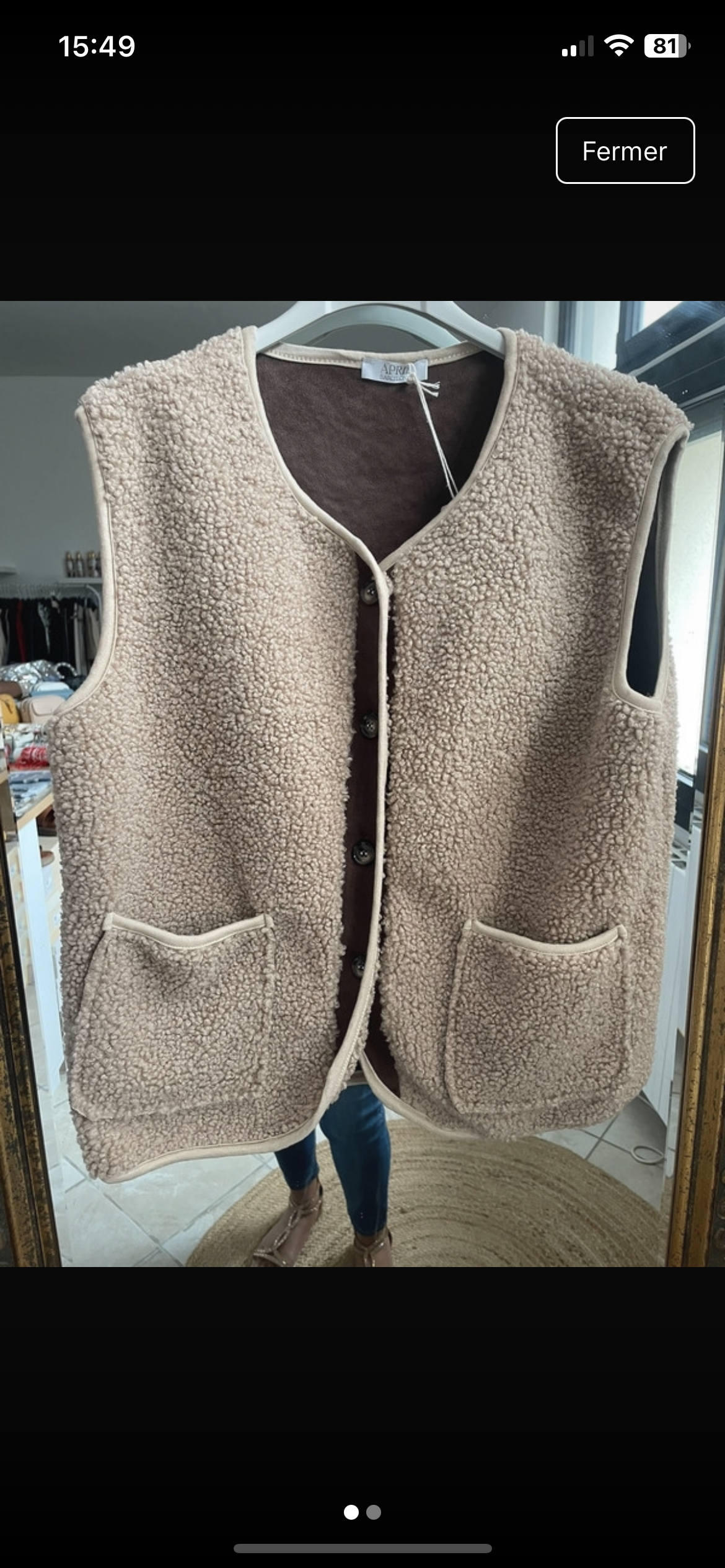 GILET ERIN BEIGE image 0