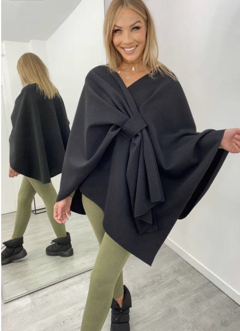 CAPE PONCHO NOIR image 0