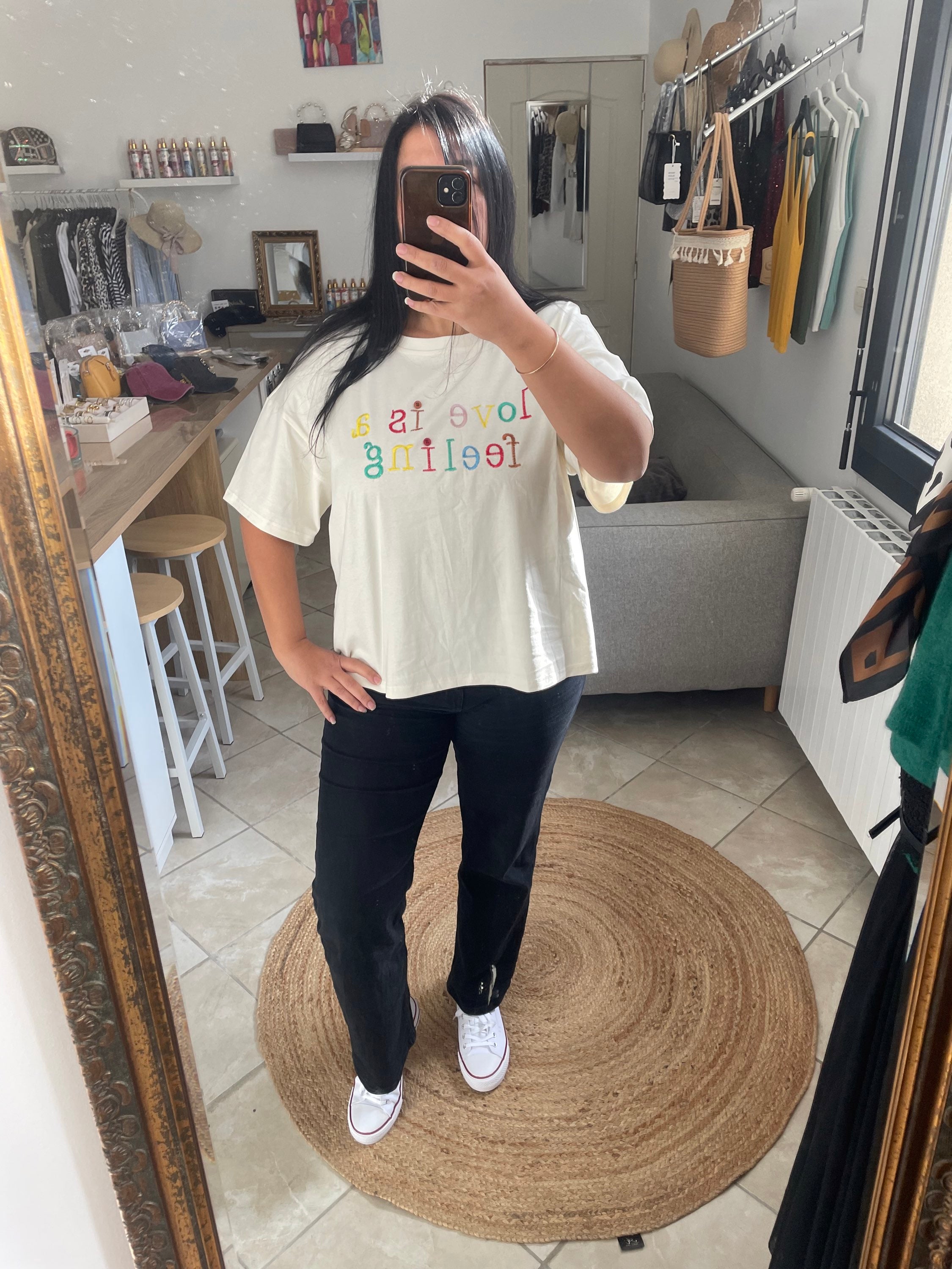 T-shirt love is a feeling  image 1