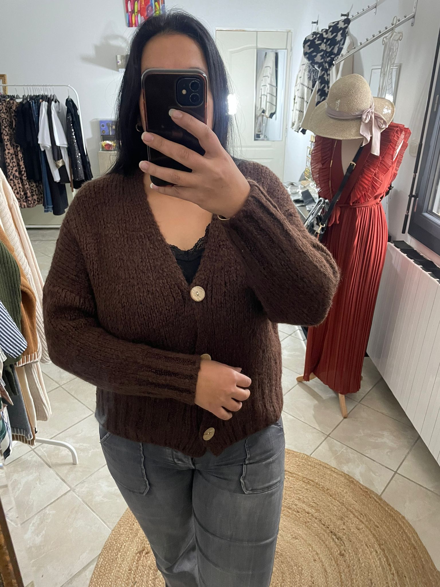 GILET PAULINA CHOCOLAT image 3