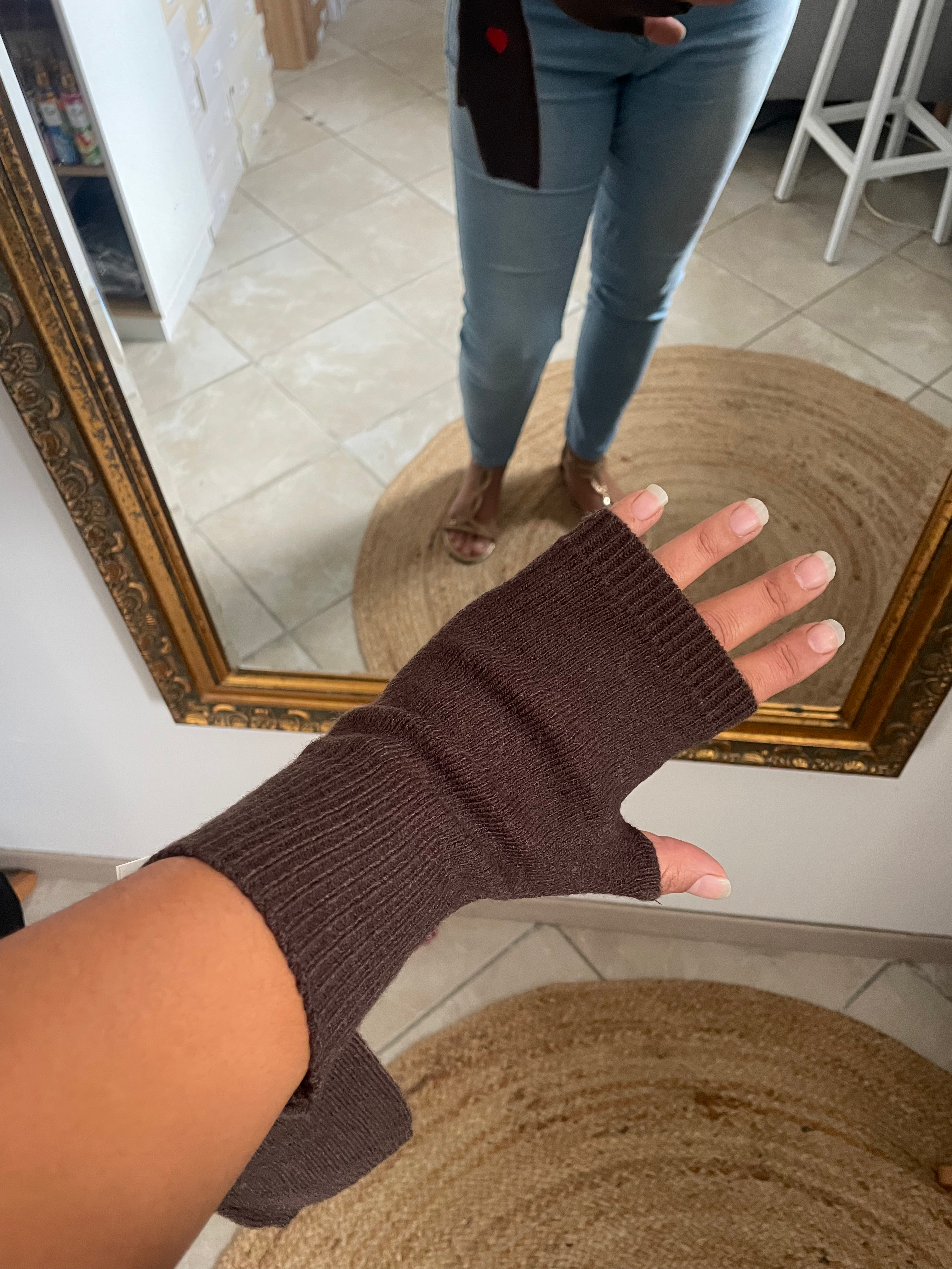 MITAINE CŒUR ♥️ MARRON image 0