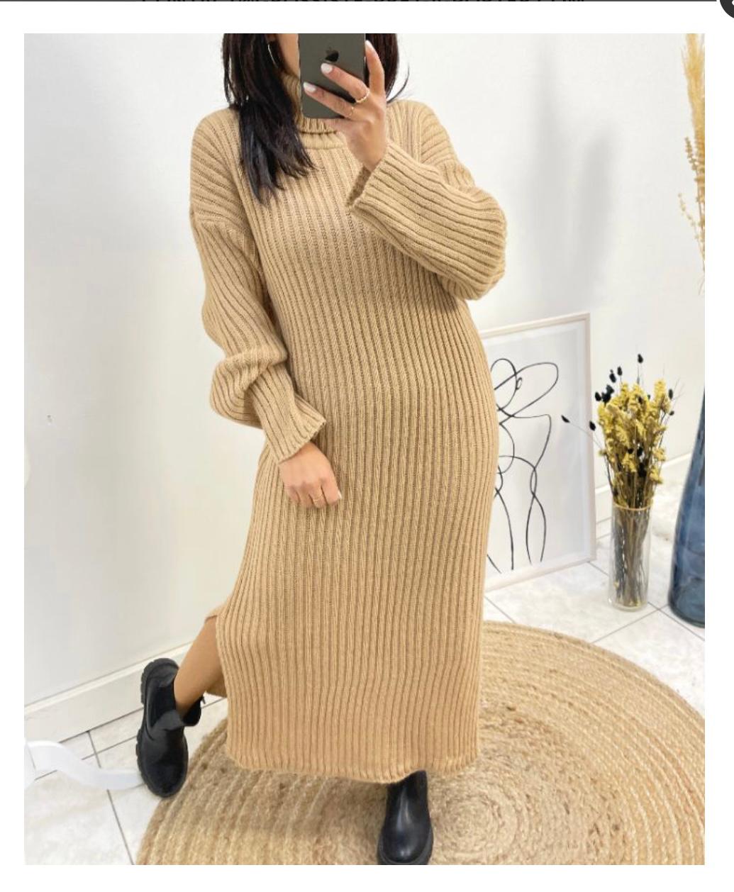 ROBE FIONA BEIGE image 0