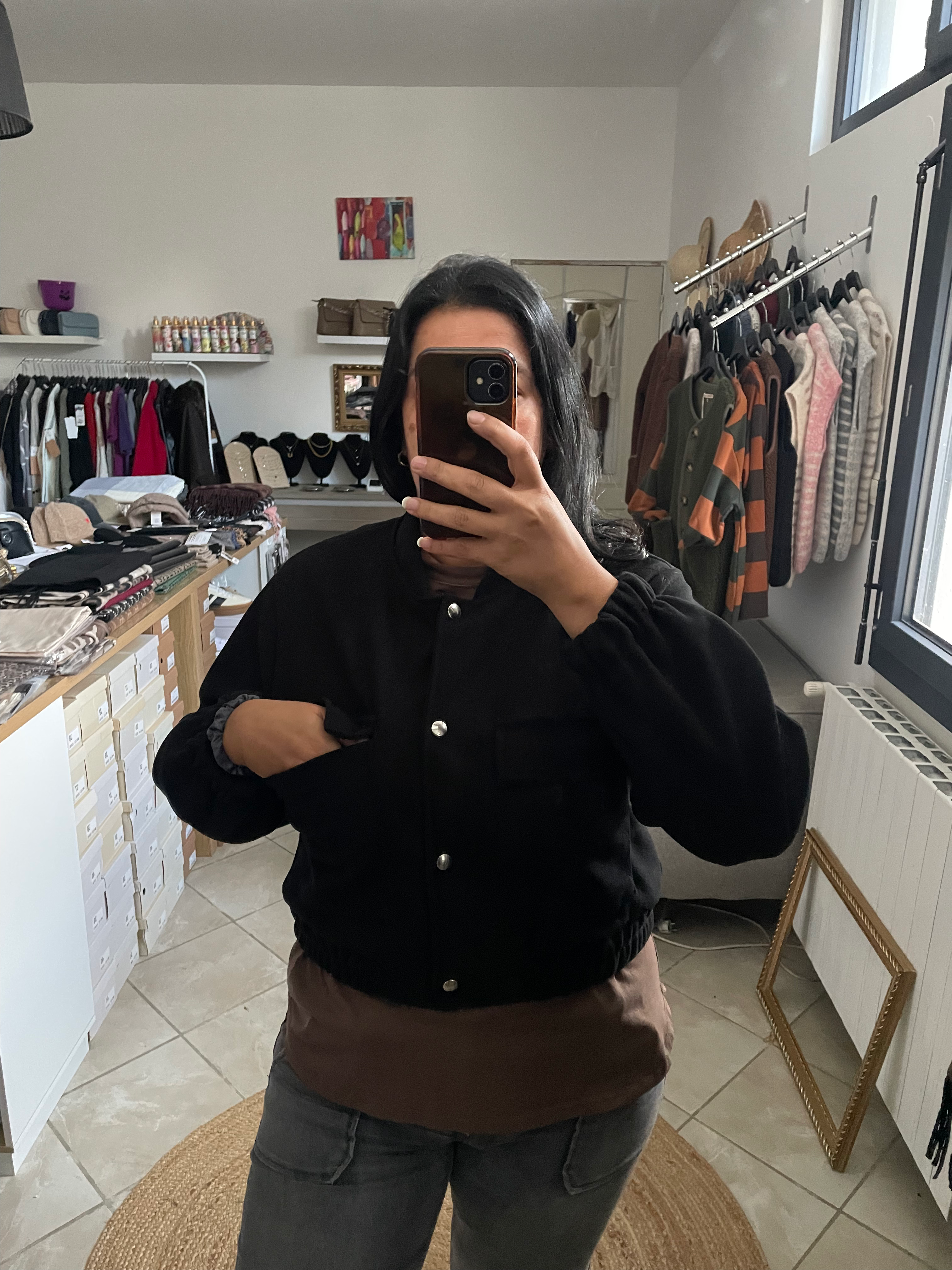 BLOUSON AVIATEUR NOIR image 0