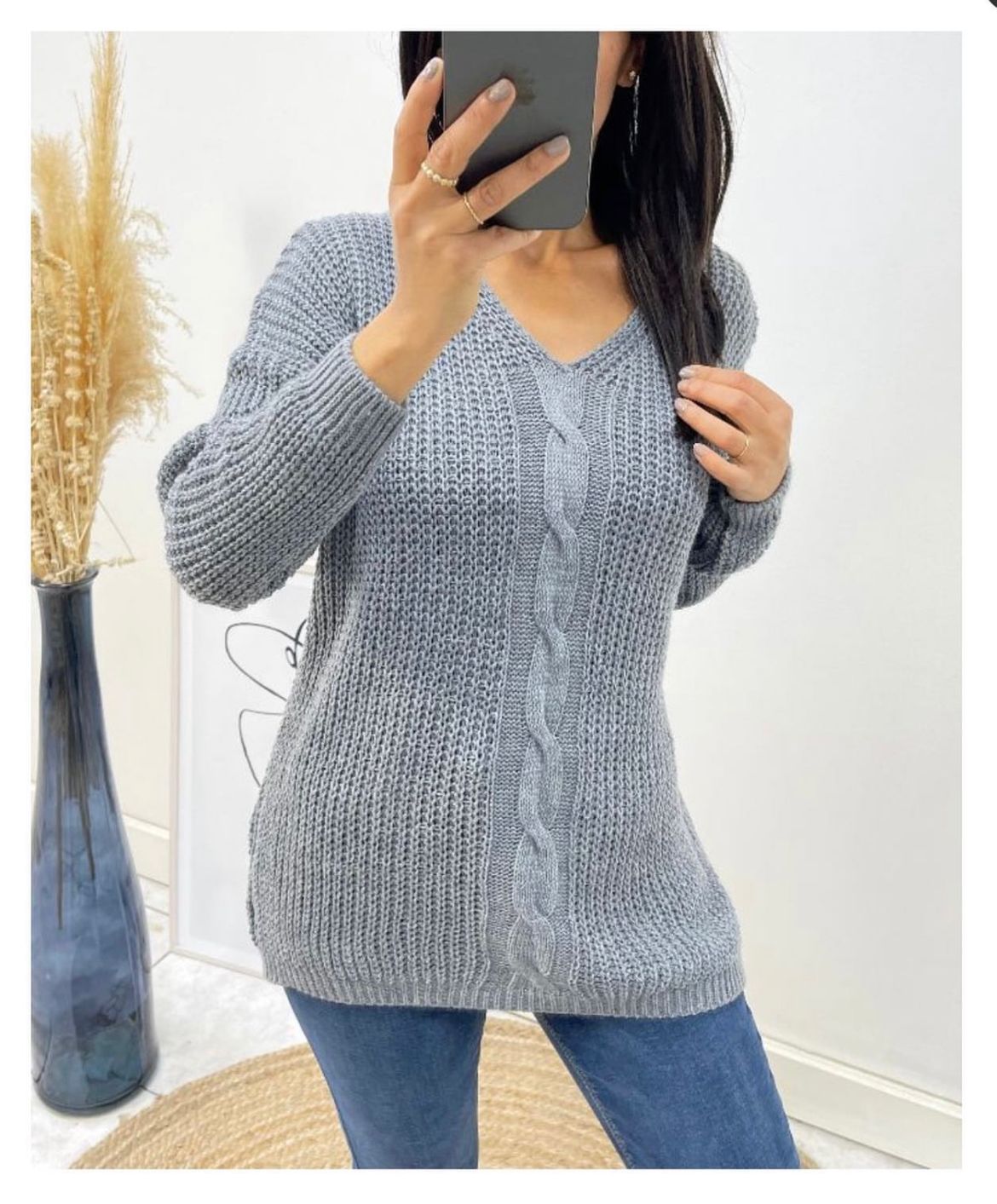 Pull maille torsade image 0