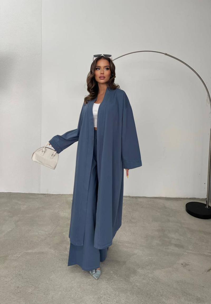 KIMONO ET PANTALON SOFIA BLEU image 10