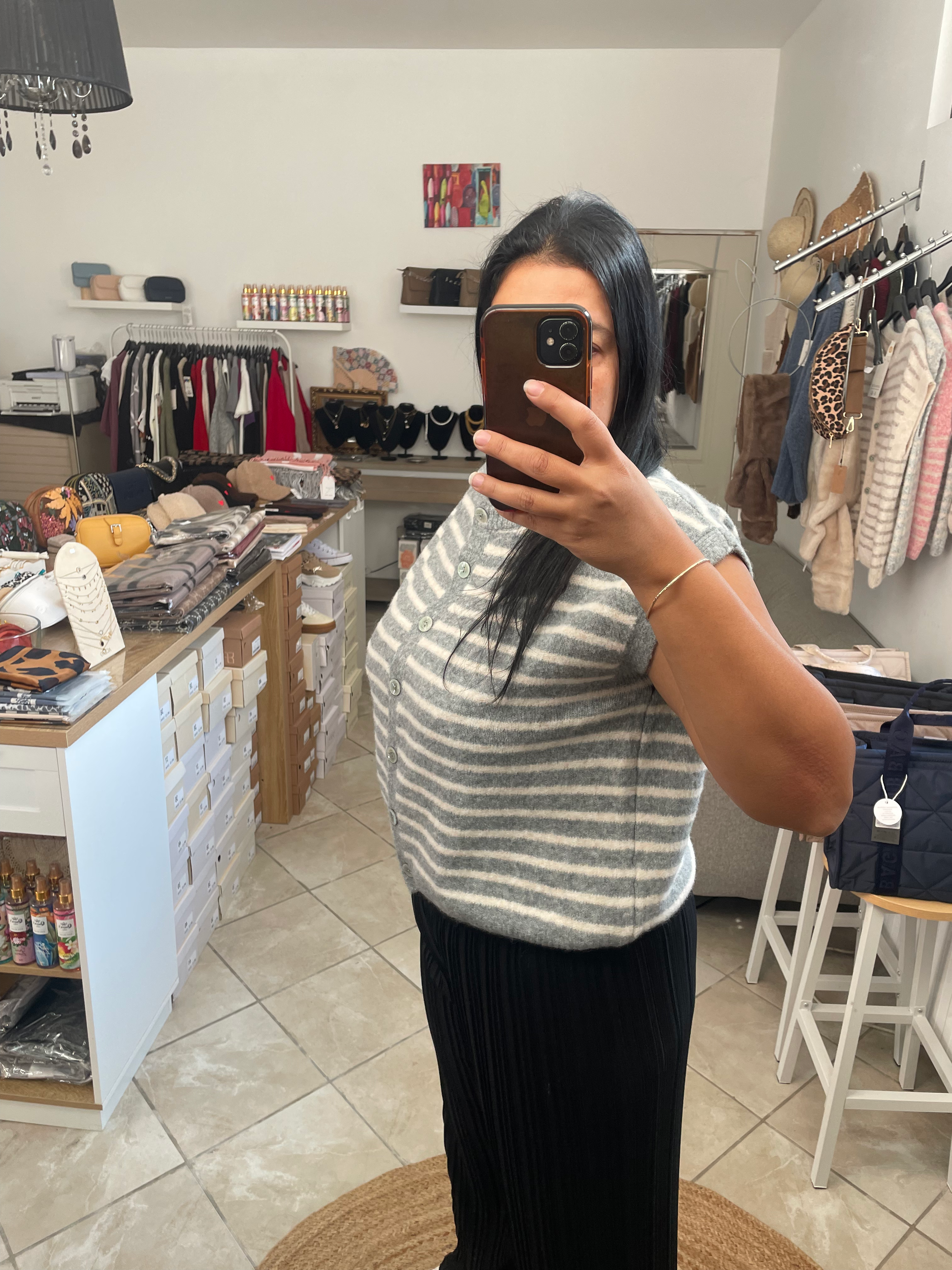 GILET AMY GRIS FONCÉ  image 3