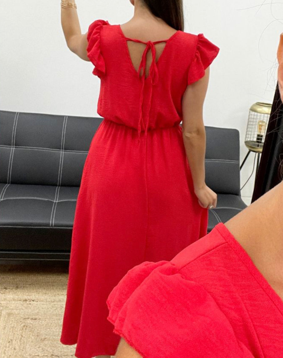 Robe Louisa rouge  image 2