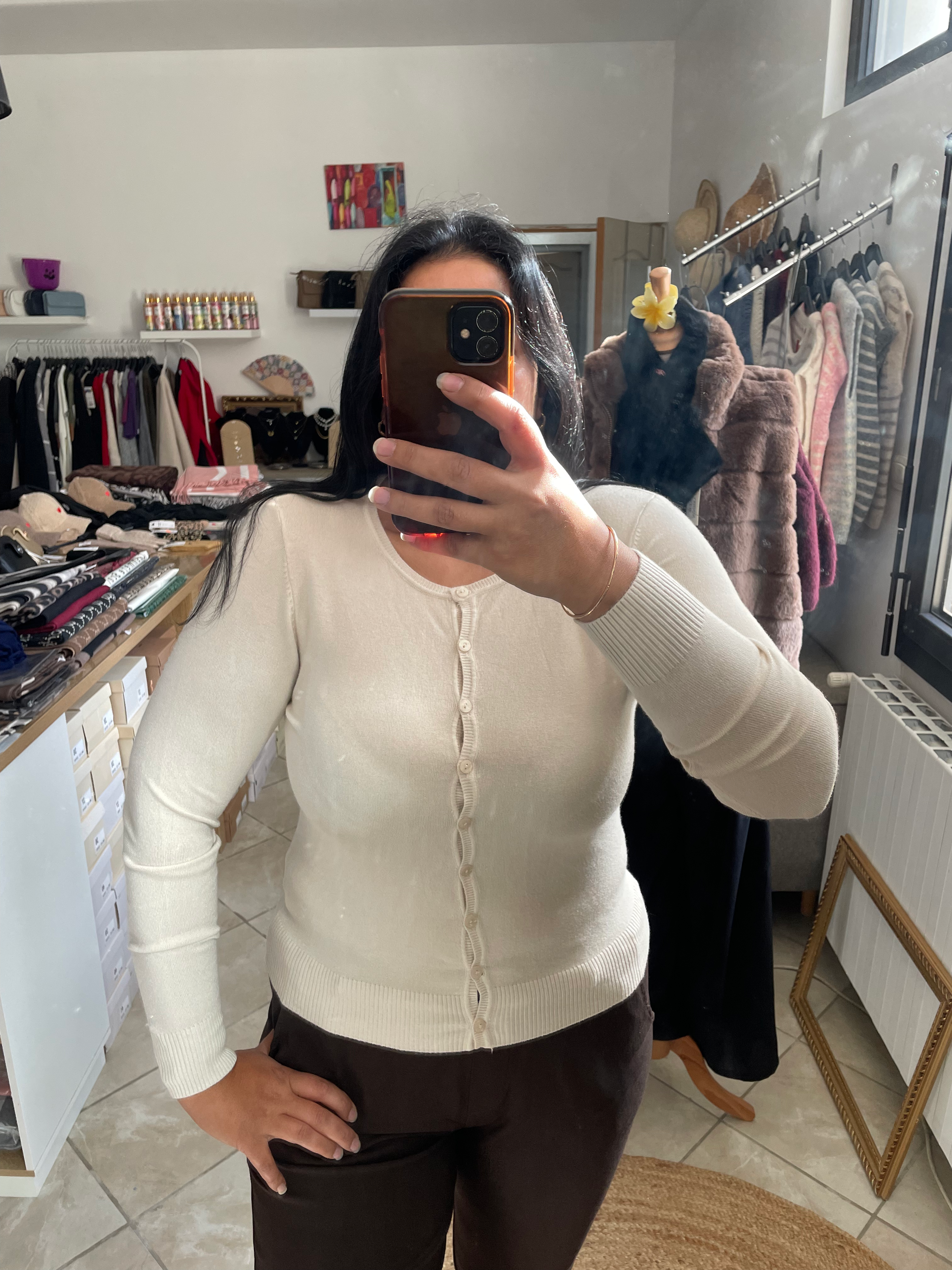 GILET ALICE BEIGE image 0