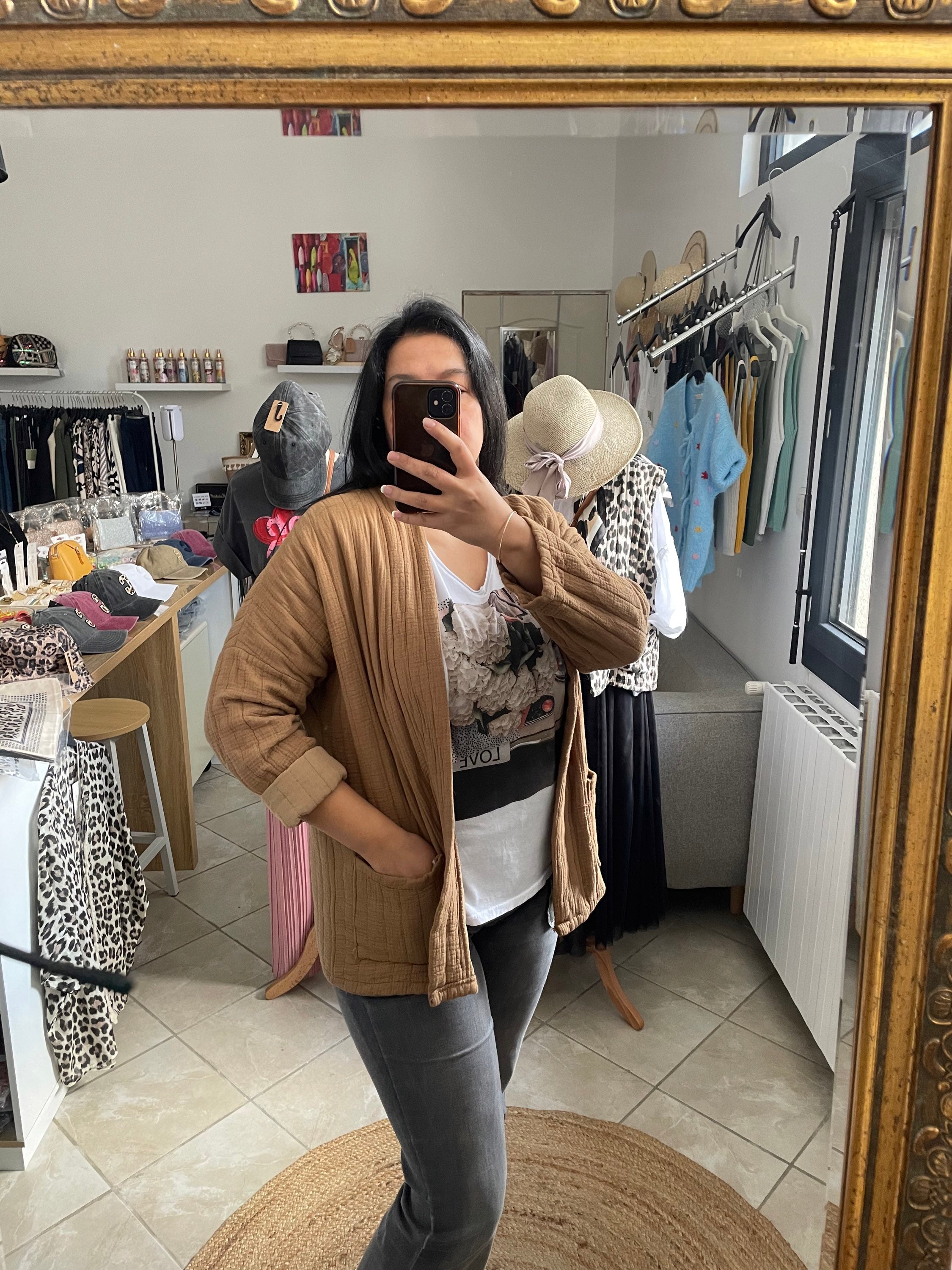 VESTE APRIL MARRON  image 2