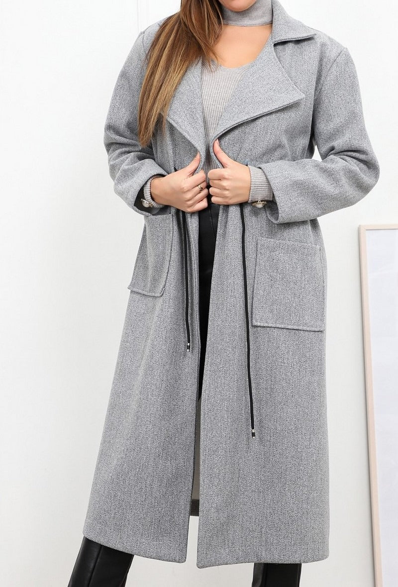 MANTEAU INES GRIS image 0