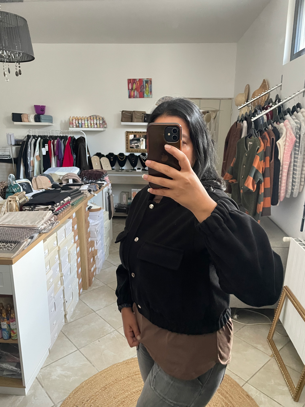 BLOUSON AVIATEUR NOIR image 3