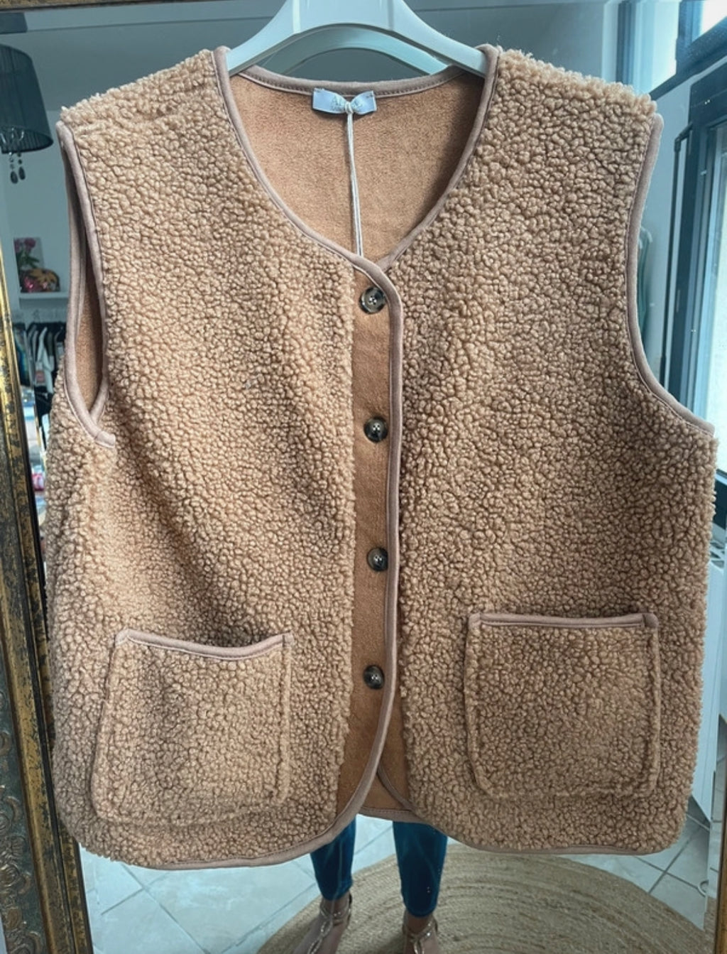 GILET ERIN MARRON image 0