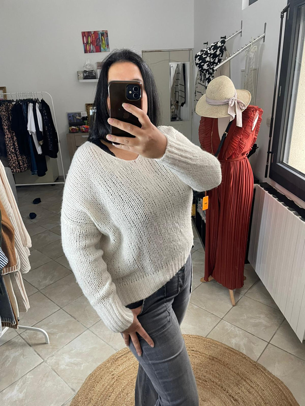 PULL ANNA ECRU image 0