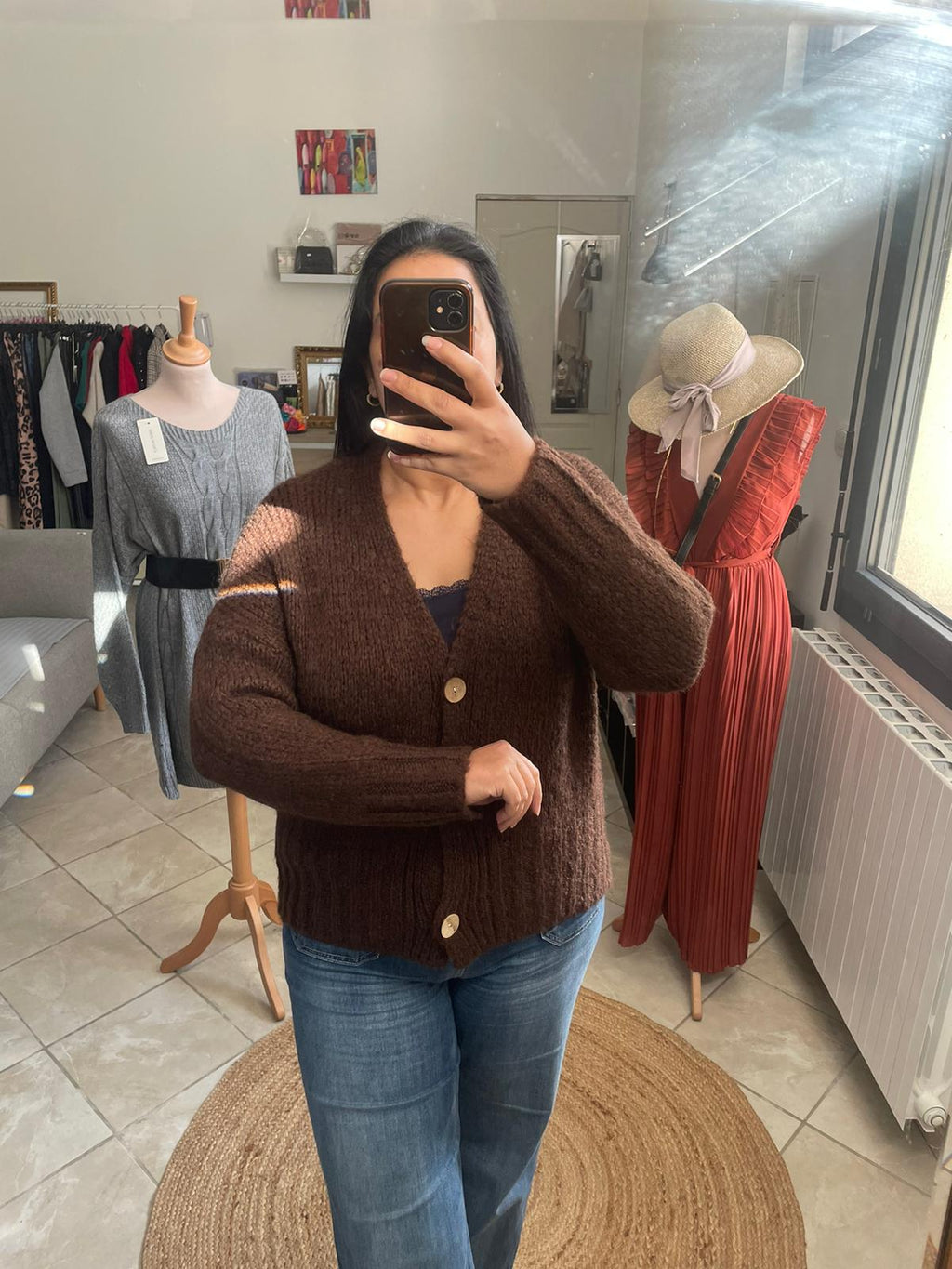 GILET PAULINA CHOCOLAT image 0