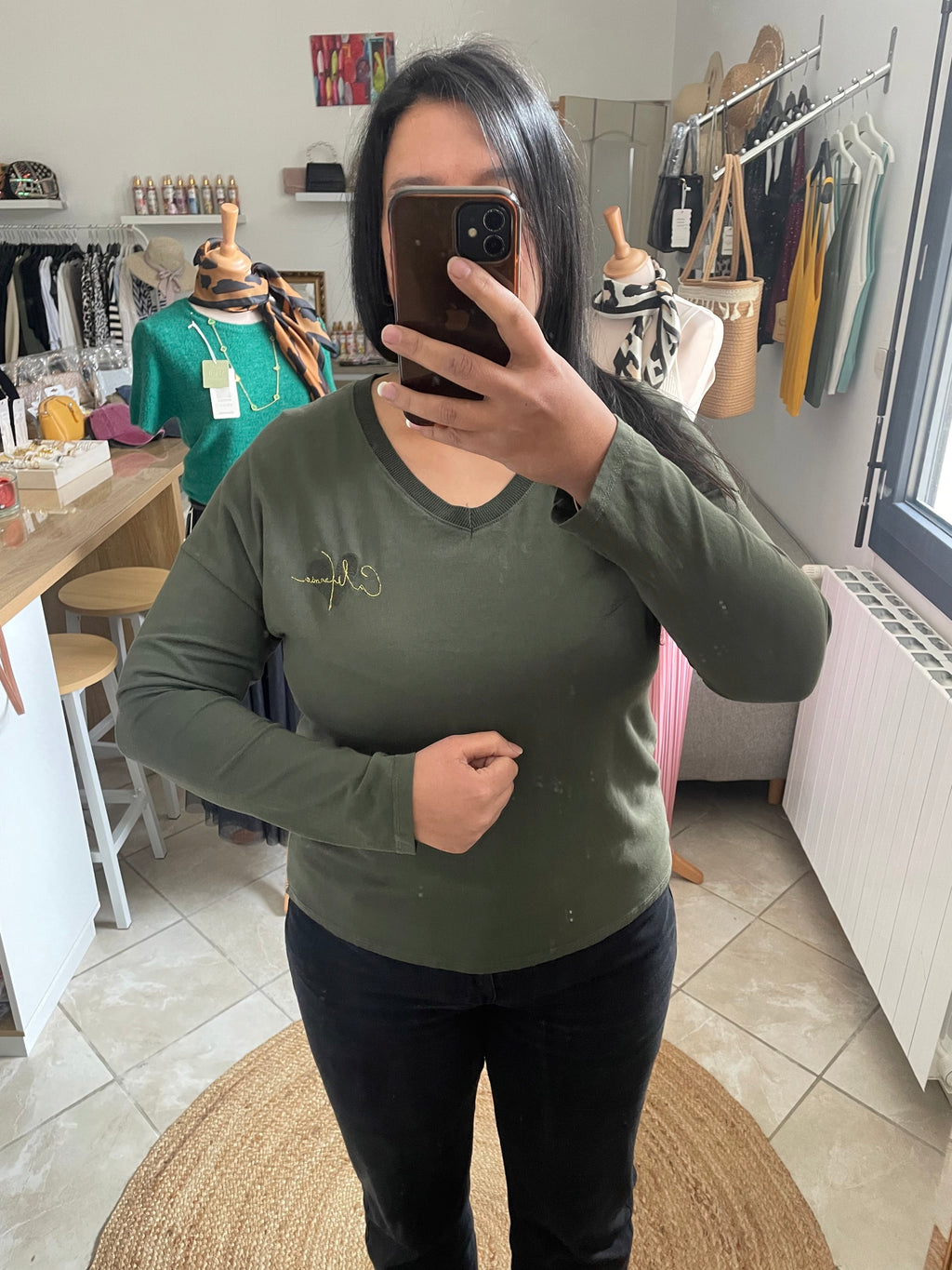 T-shirt california kaki image 0