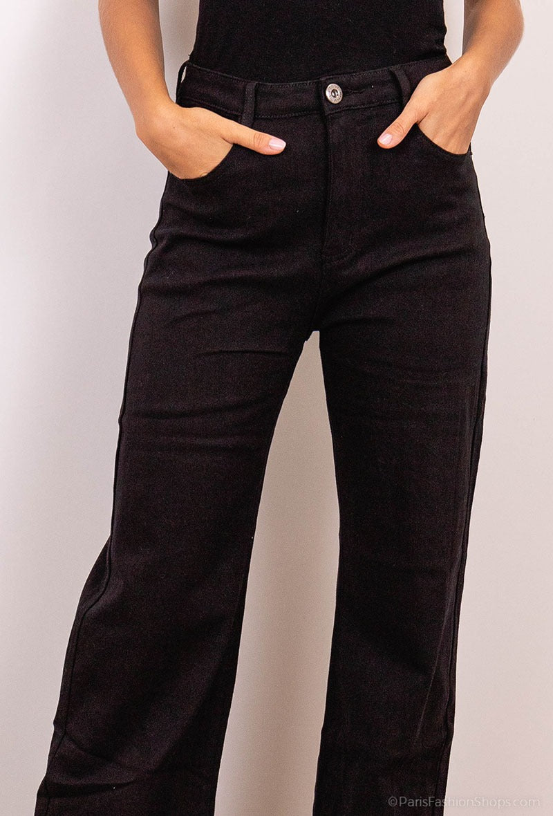 Jeans droit wide leg Lucie image 0