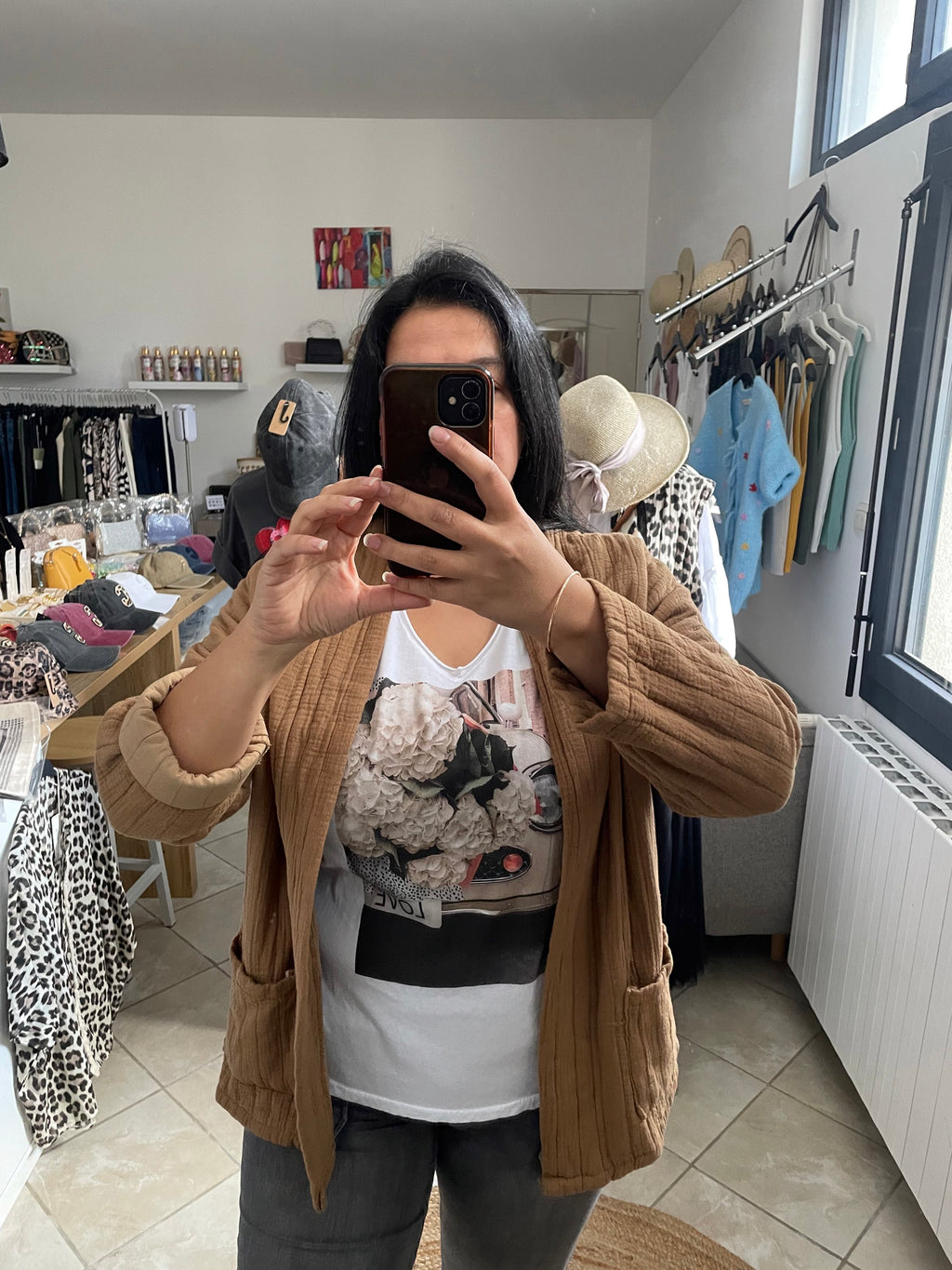 VESTE APRIL MARRON  image 0