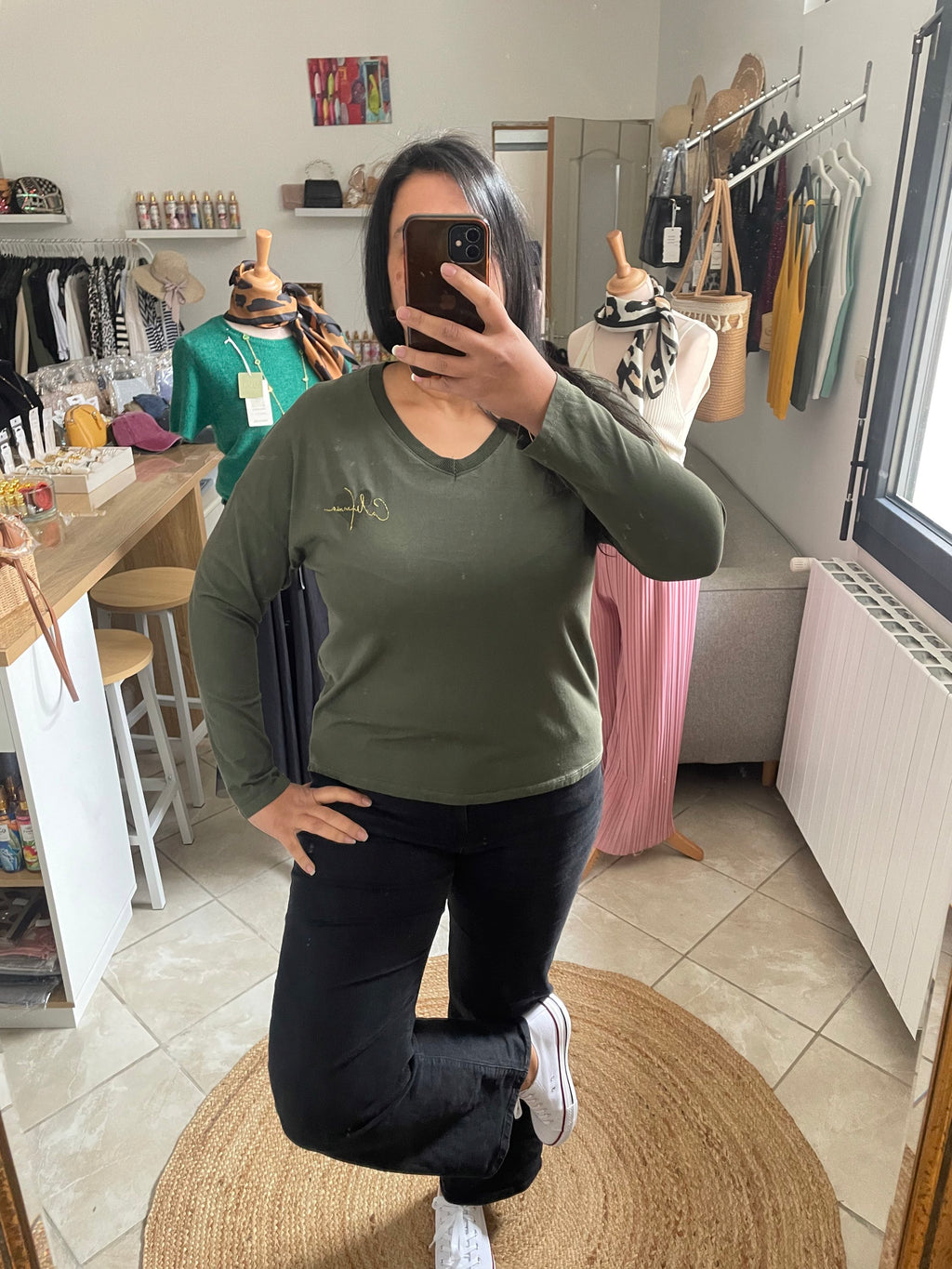 T-shirt california kaki image 1