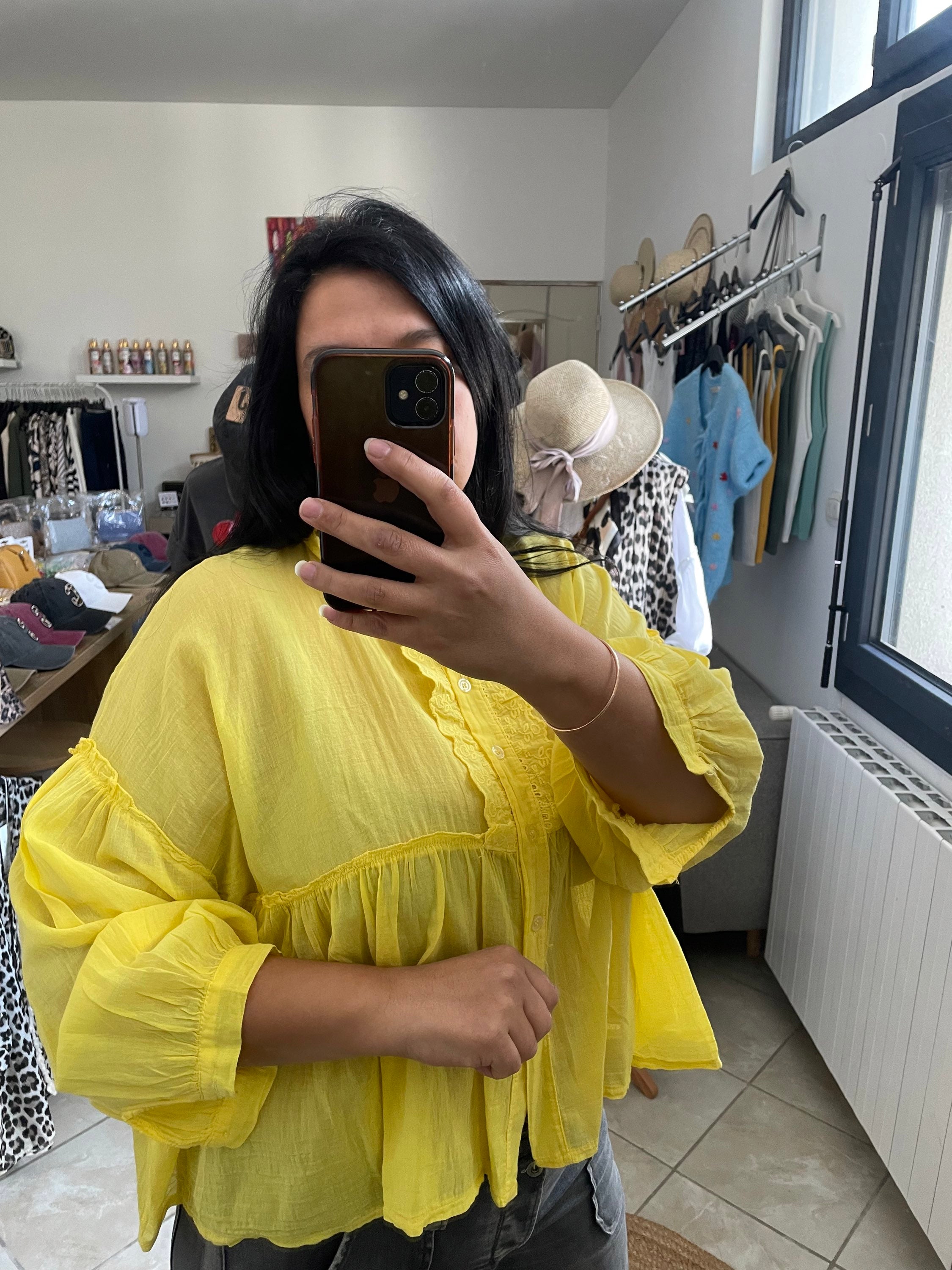 Chemise Amandine jaune  image 1