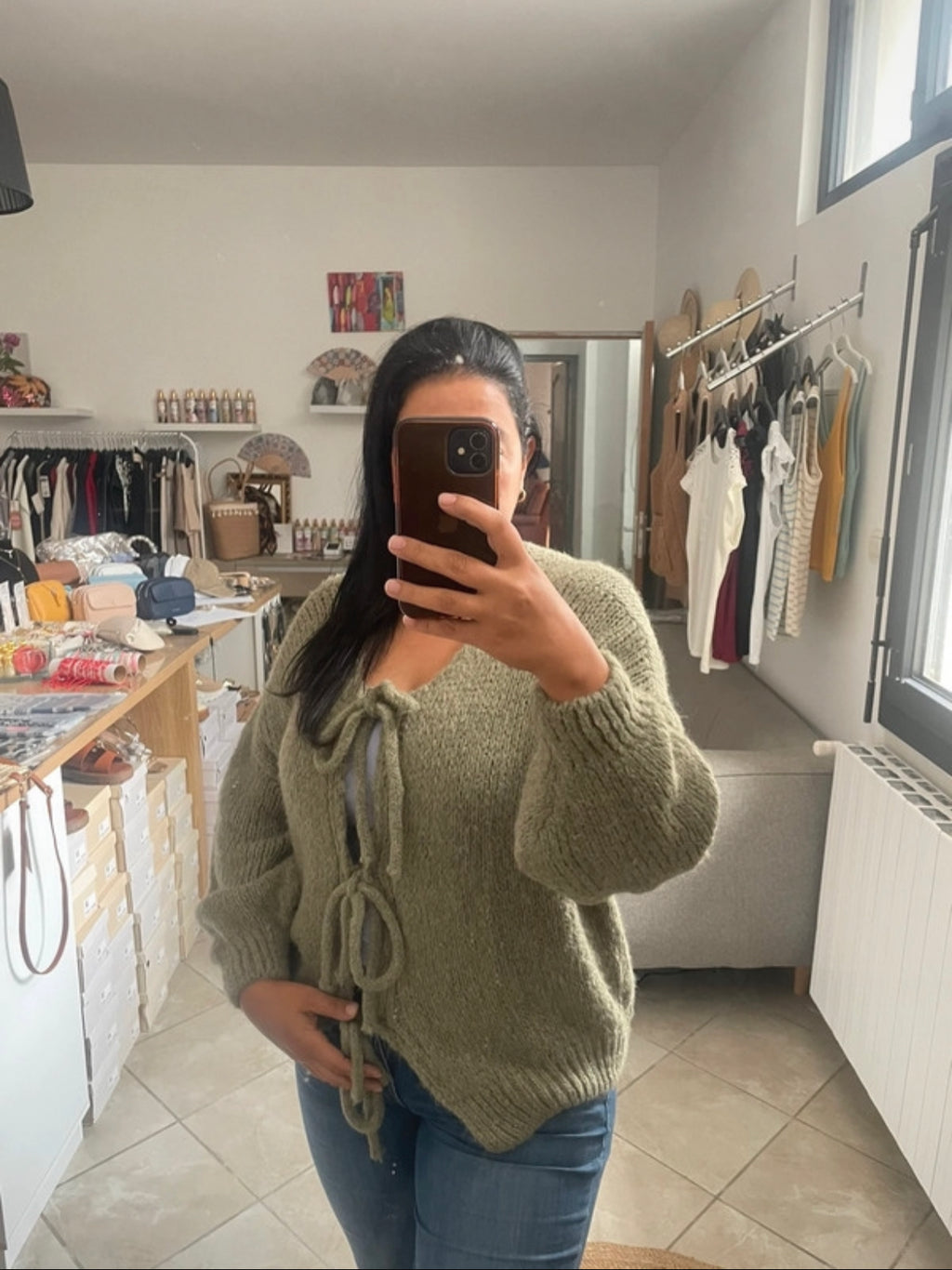 GILET KATHY KAKI image 1