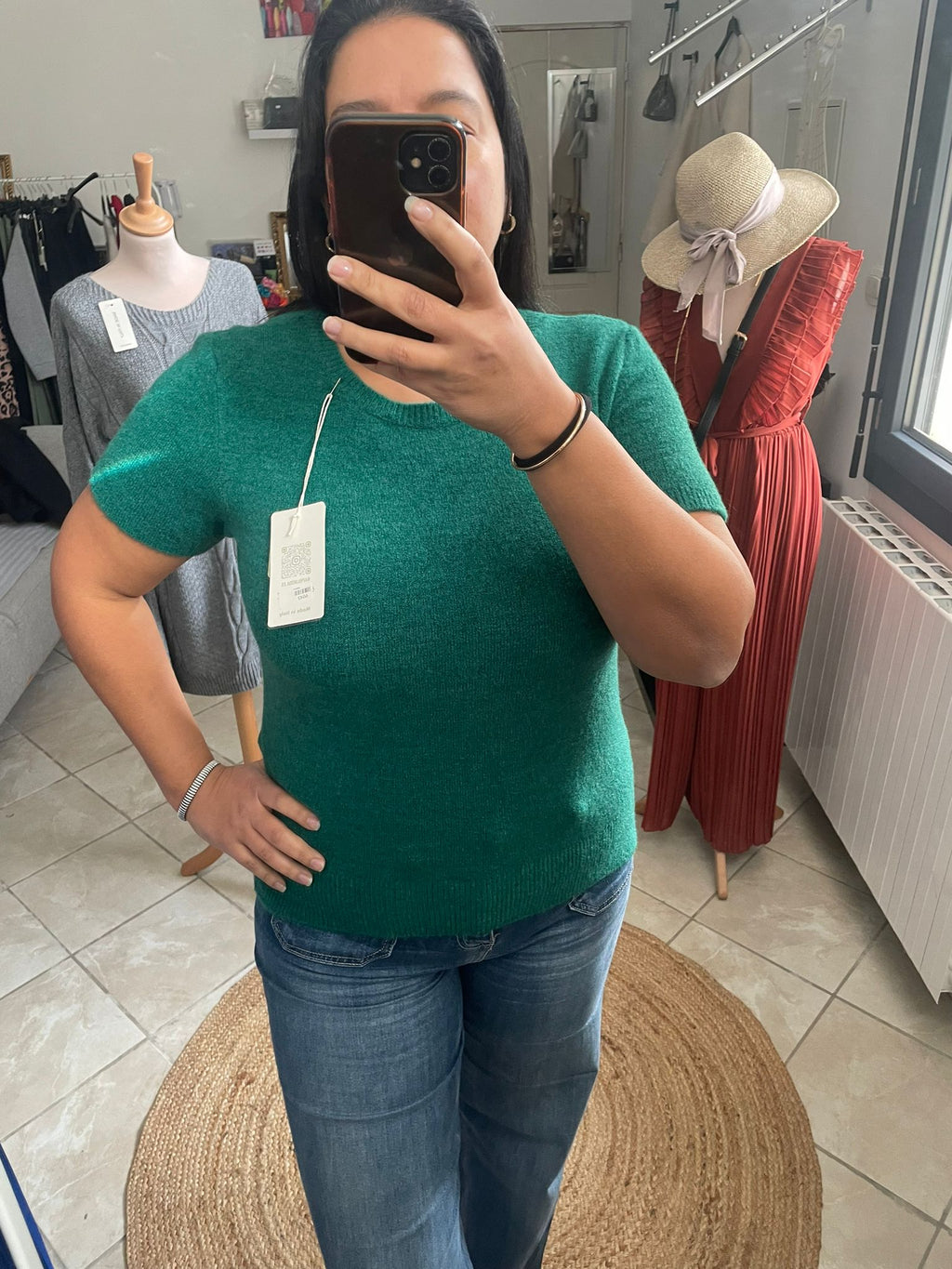 PULL GASPARD VERT SAPIN image 1