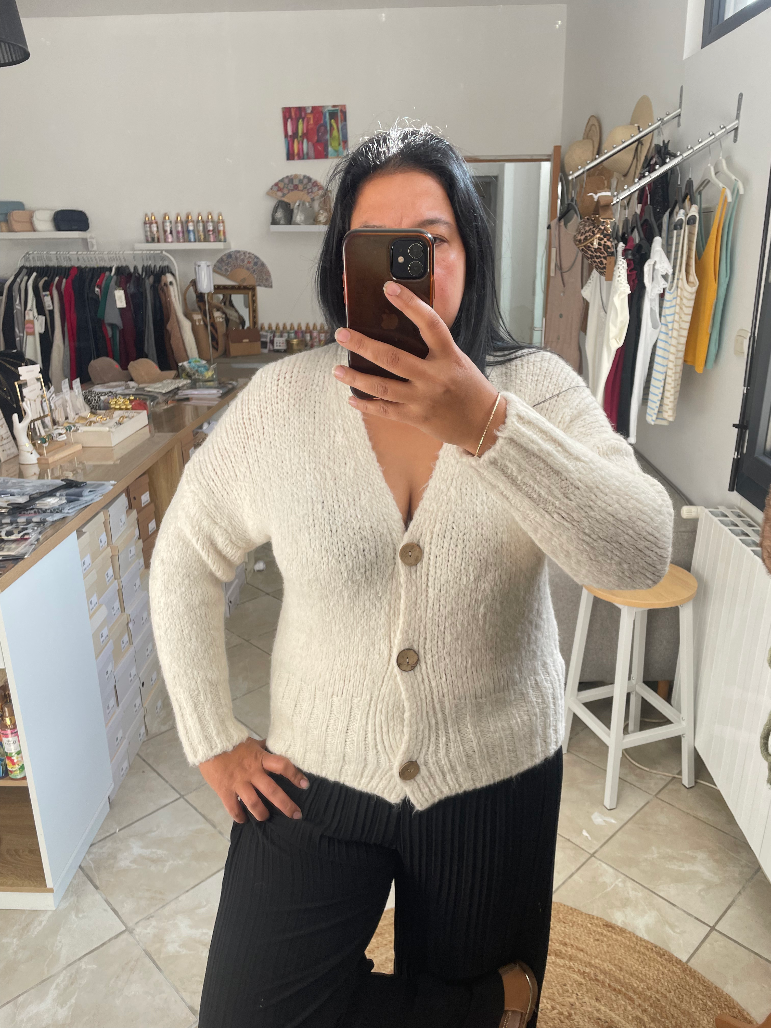 GILET PAULINA ÉCRU  image 1