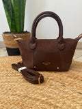 Sac chocolat inspi L velours 