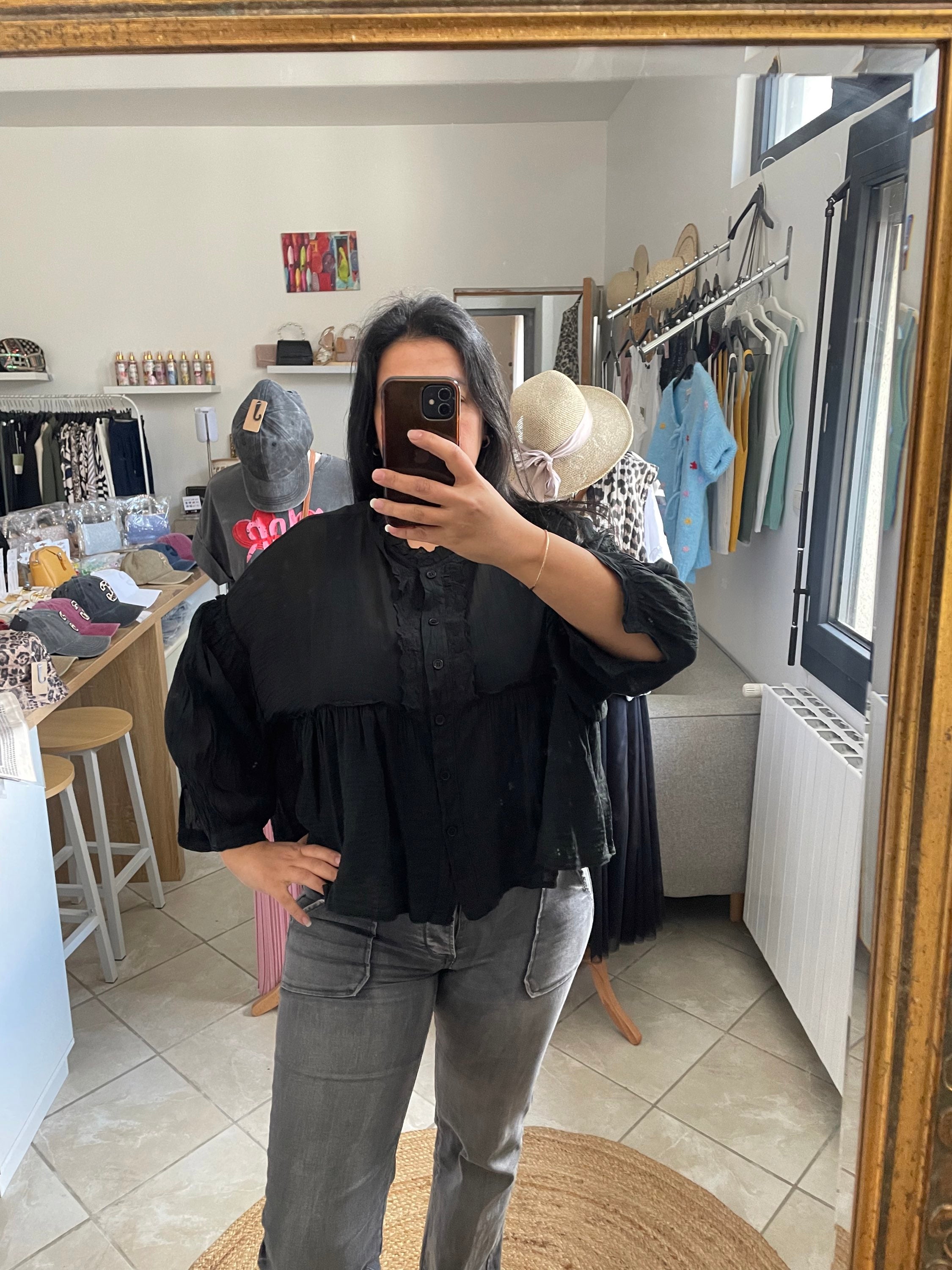 Chemise Amandine noir  image 0