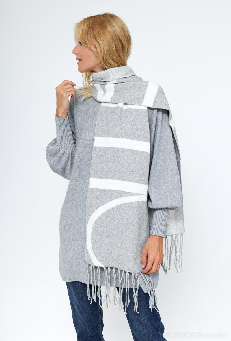 Echarpes en maille imprimée image 1