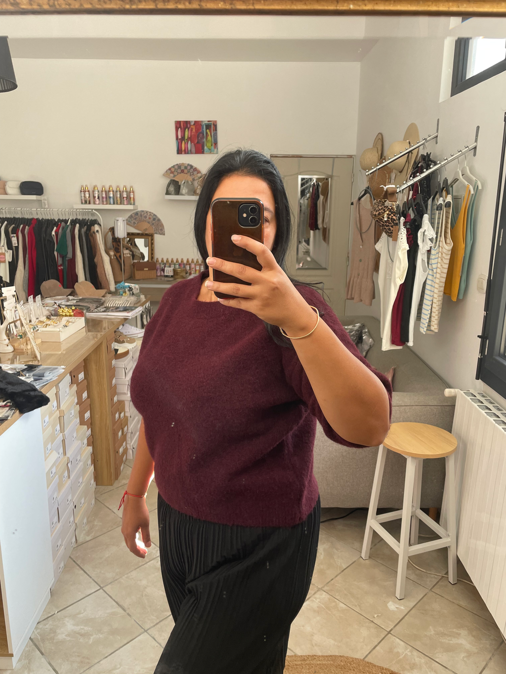 PULL AMBER BORDEAUX image 1