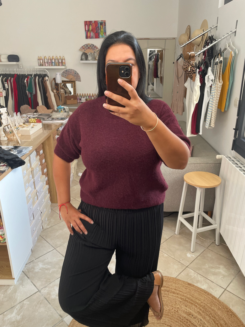 PULL AMBER BORDEAUX image 3