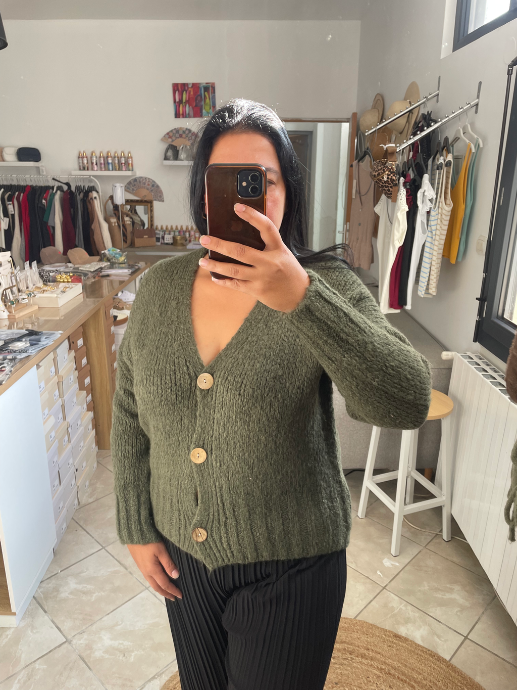 GILET PAULINA KAKI image 0