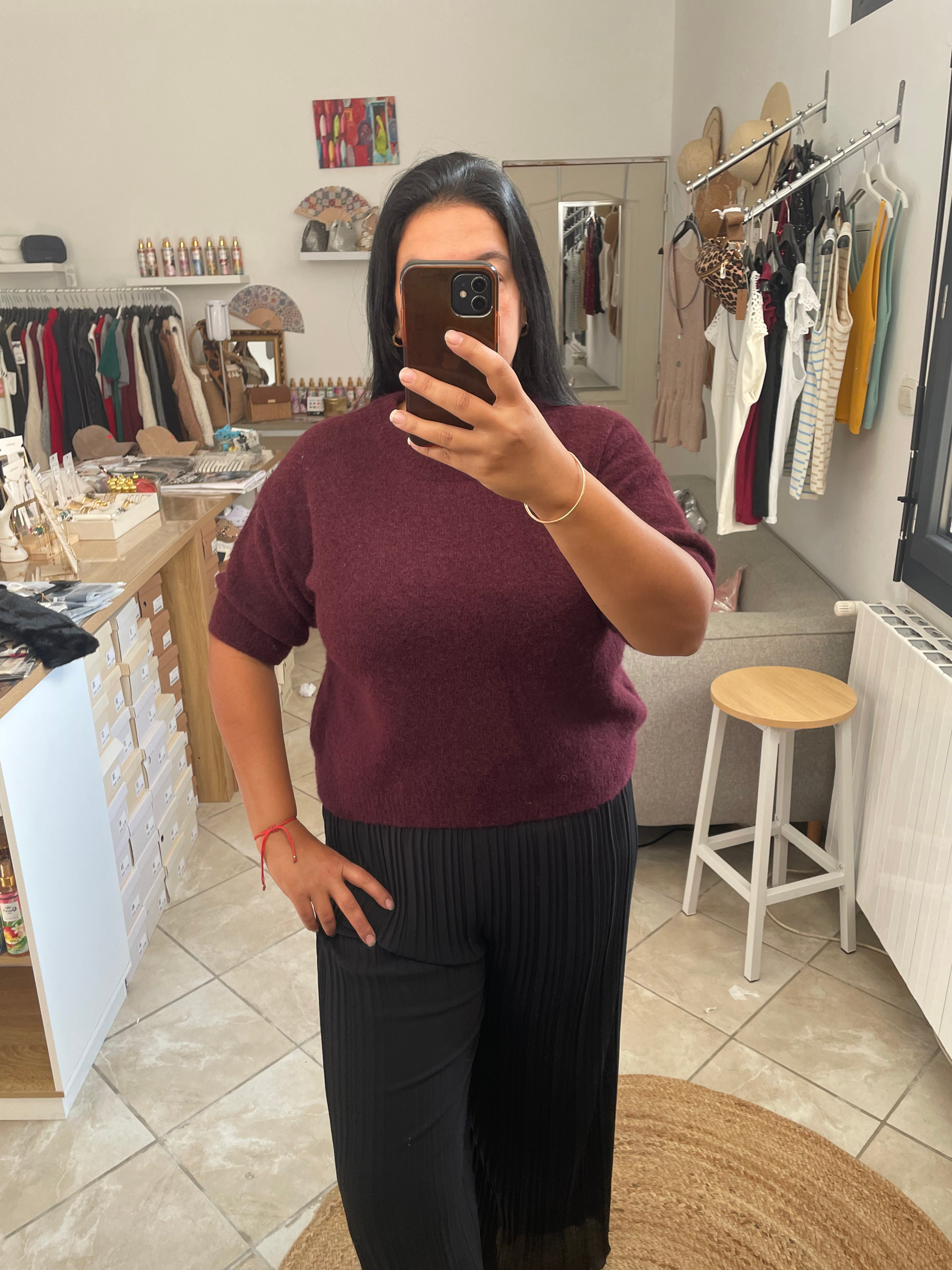 PULL AMBER BORDEAUX image 2