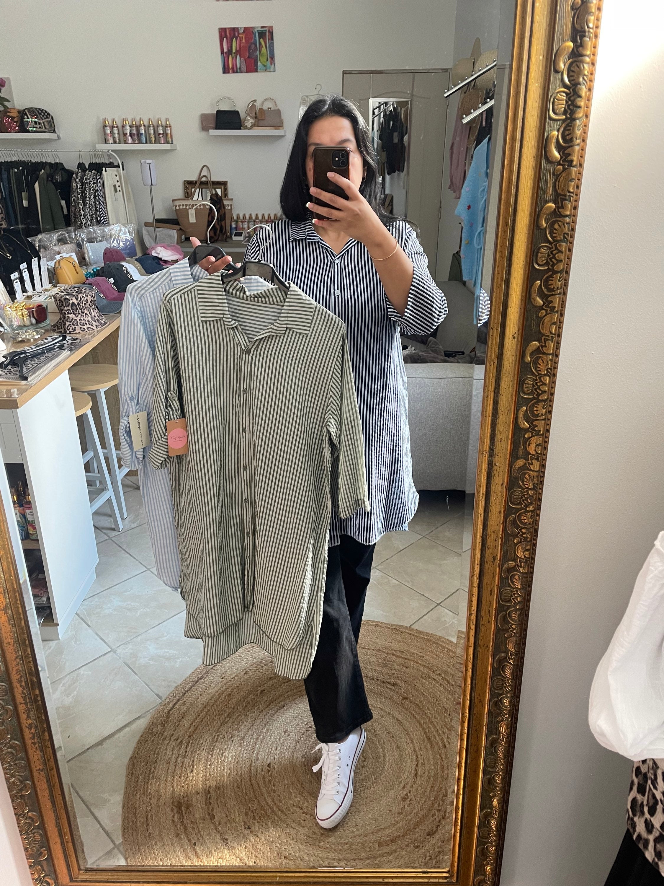 Chemise Robe Tessa verte image 0