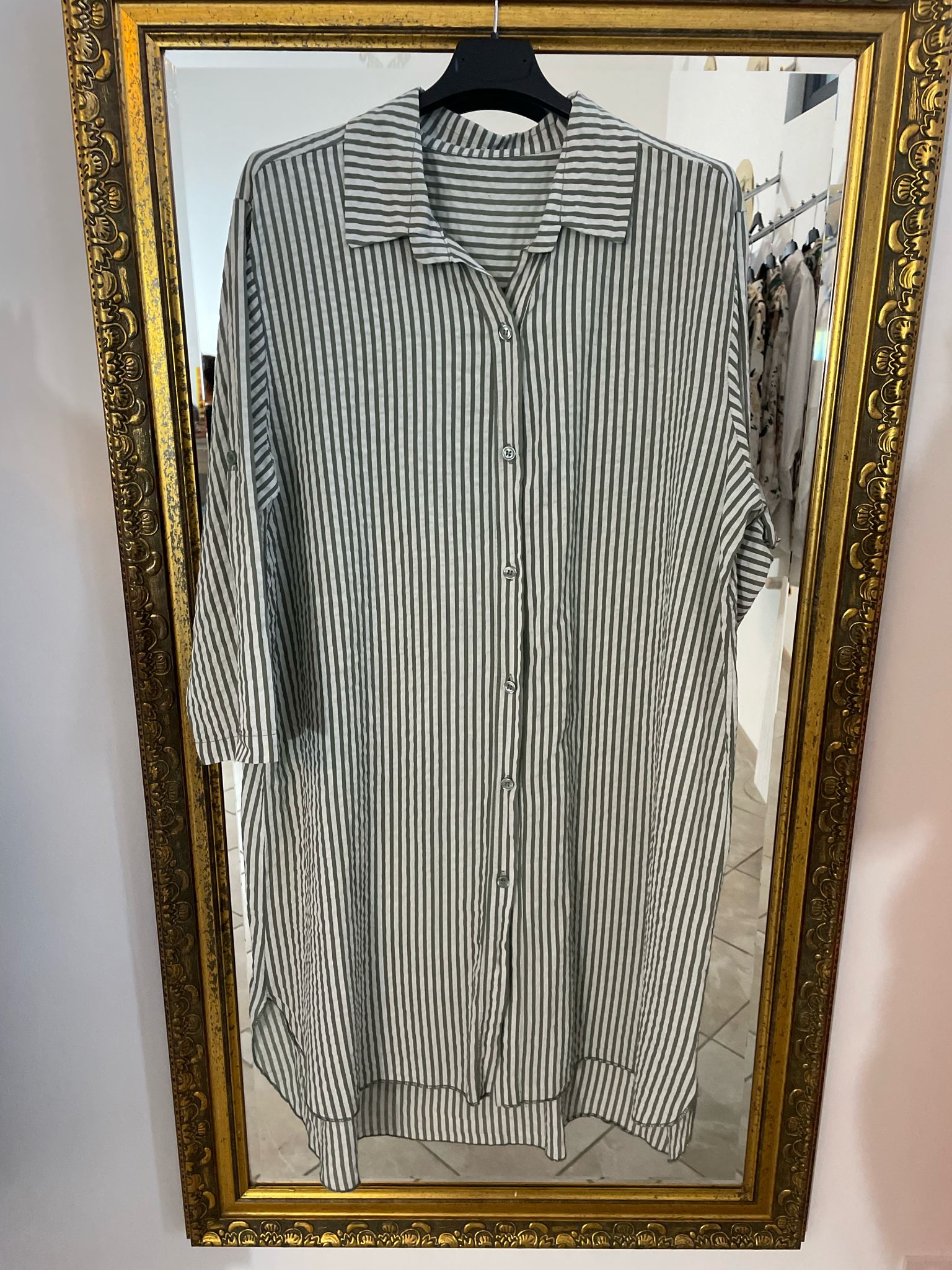 Chemise Robe Tessa verte image 3