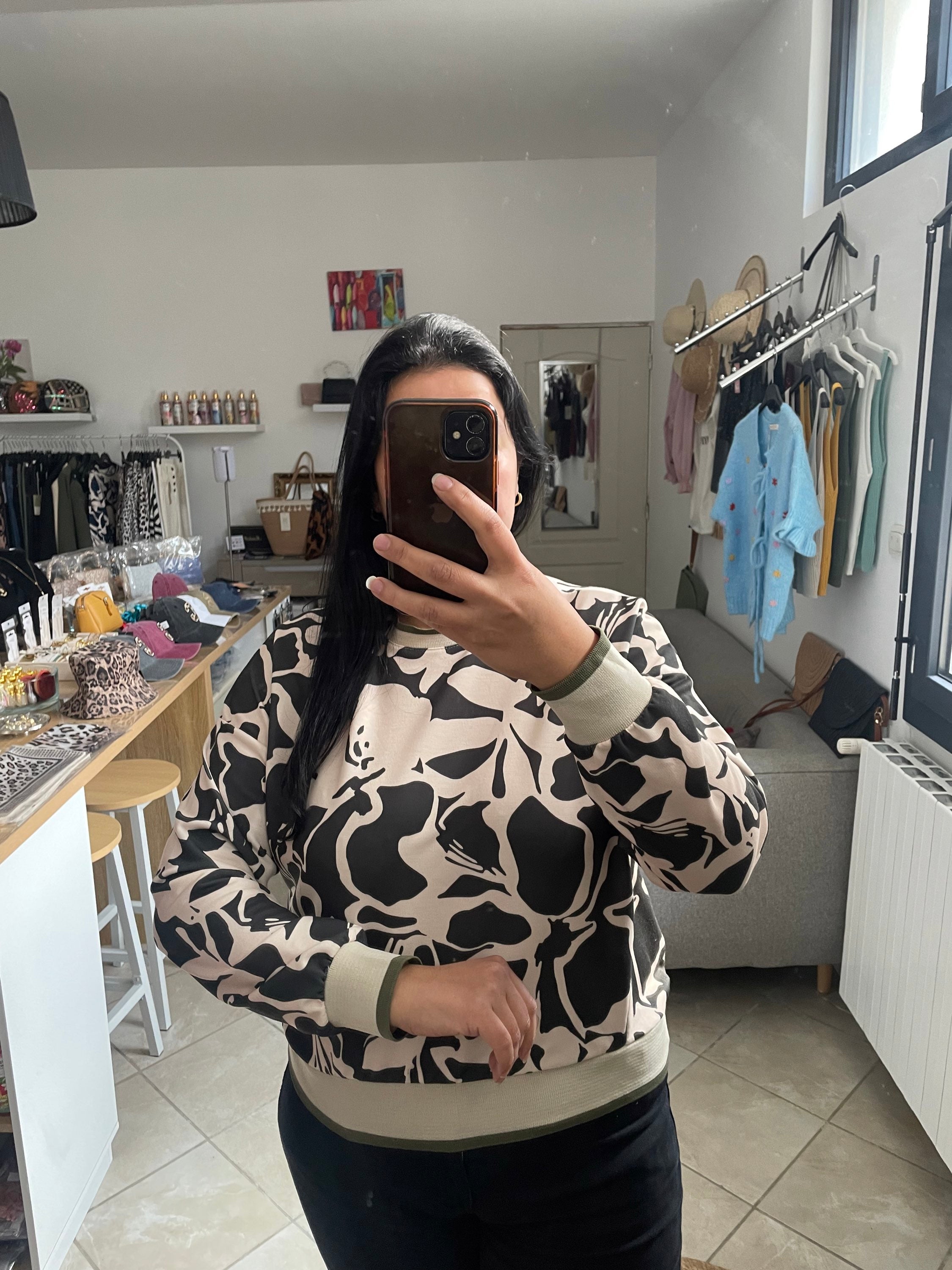 PULL CLÉO KAKI image 0