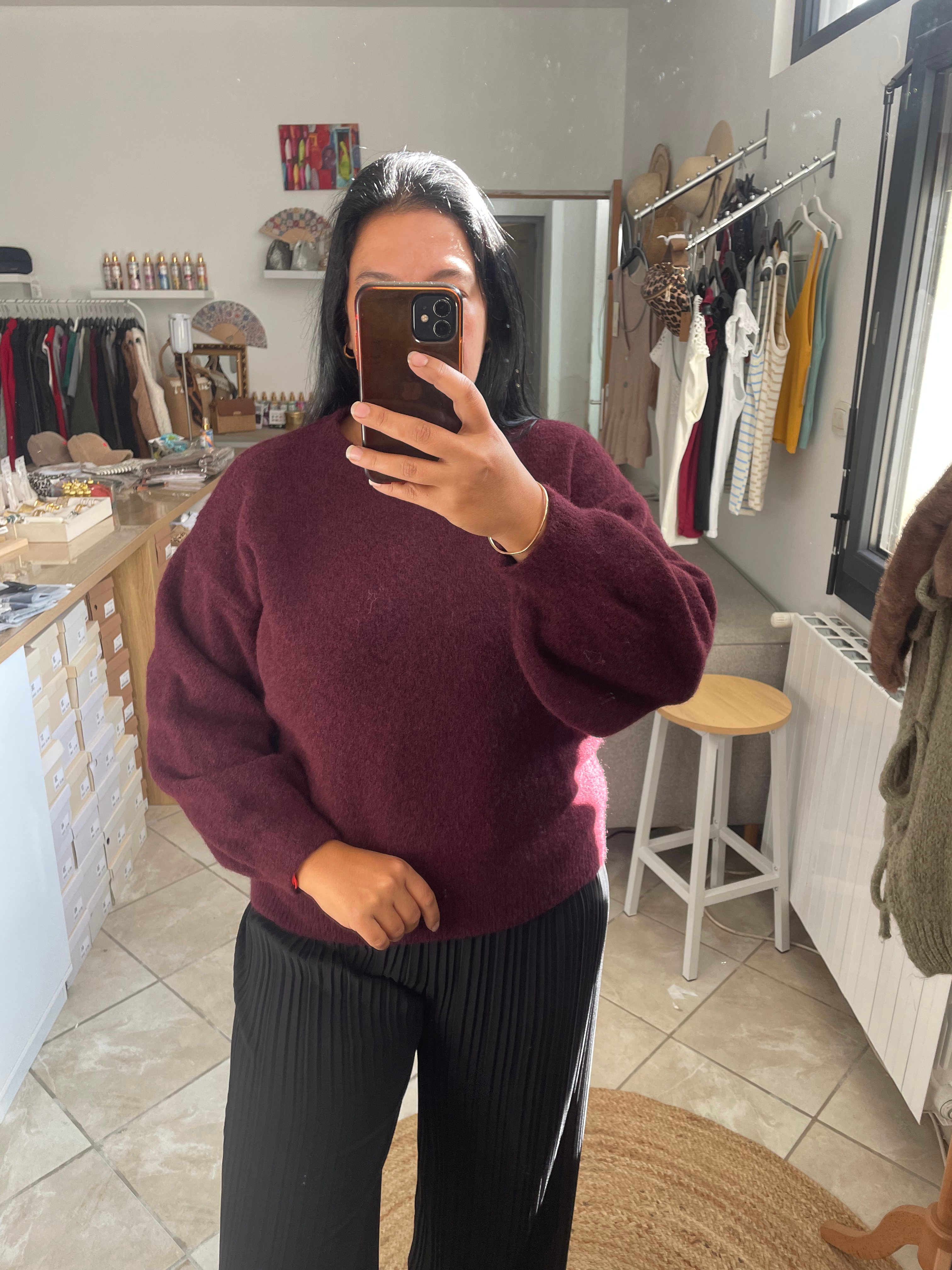 PULL CHACHA BORDEAUX image 0