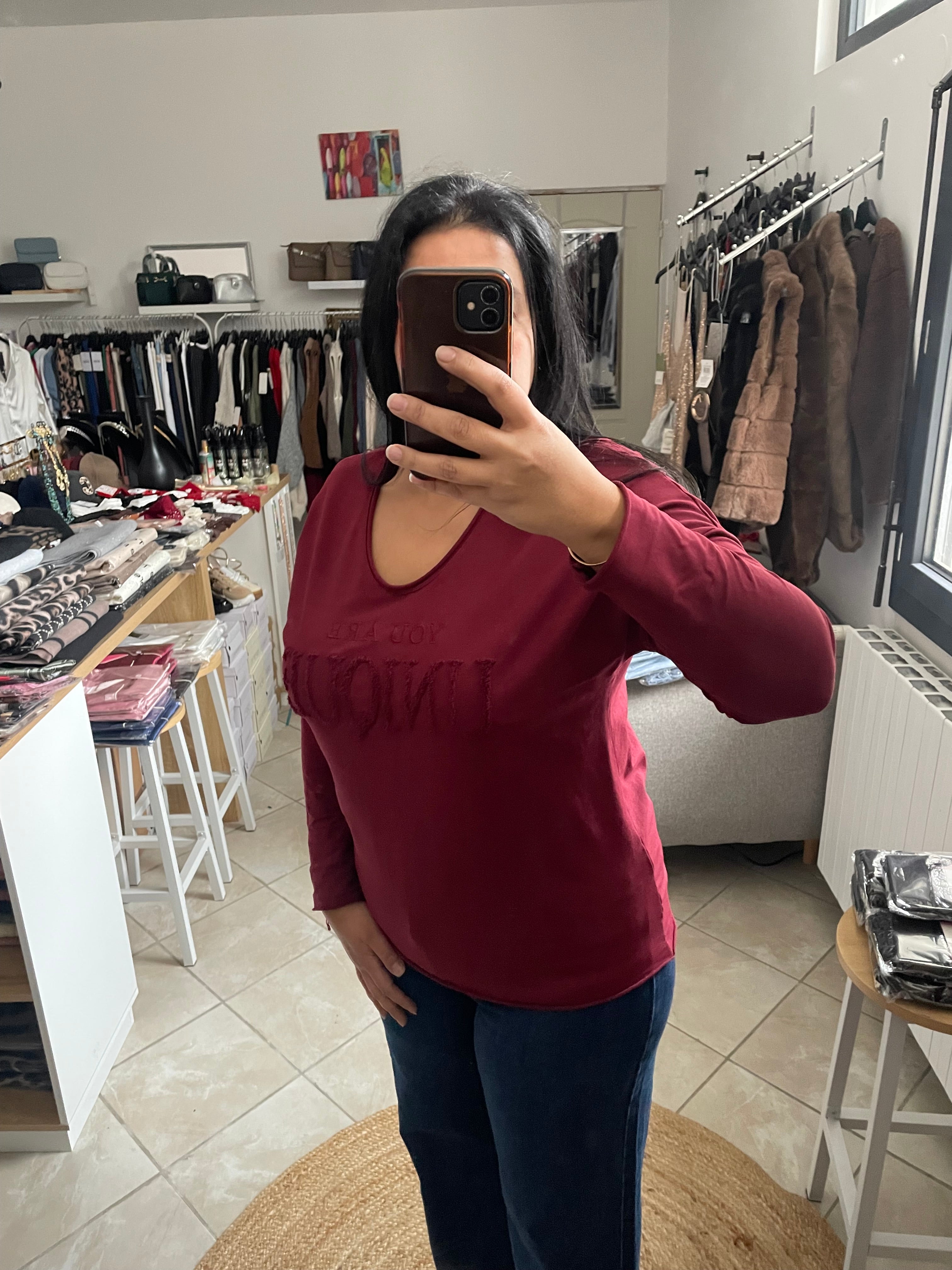 Sweat you are unique bordeaux