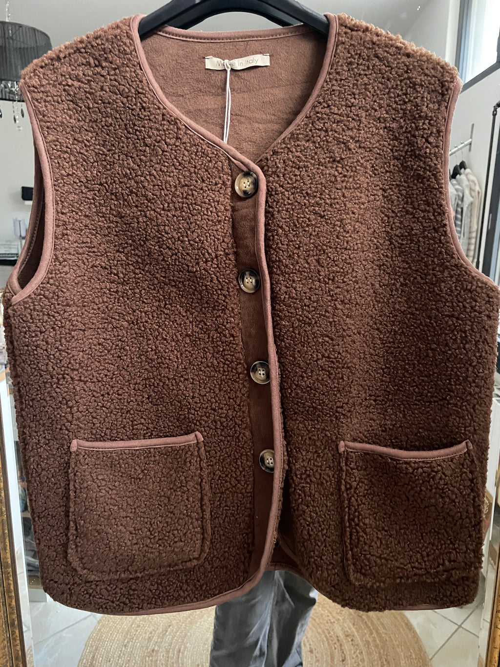 GILET ERIN MARRON