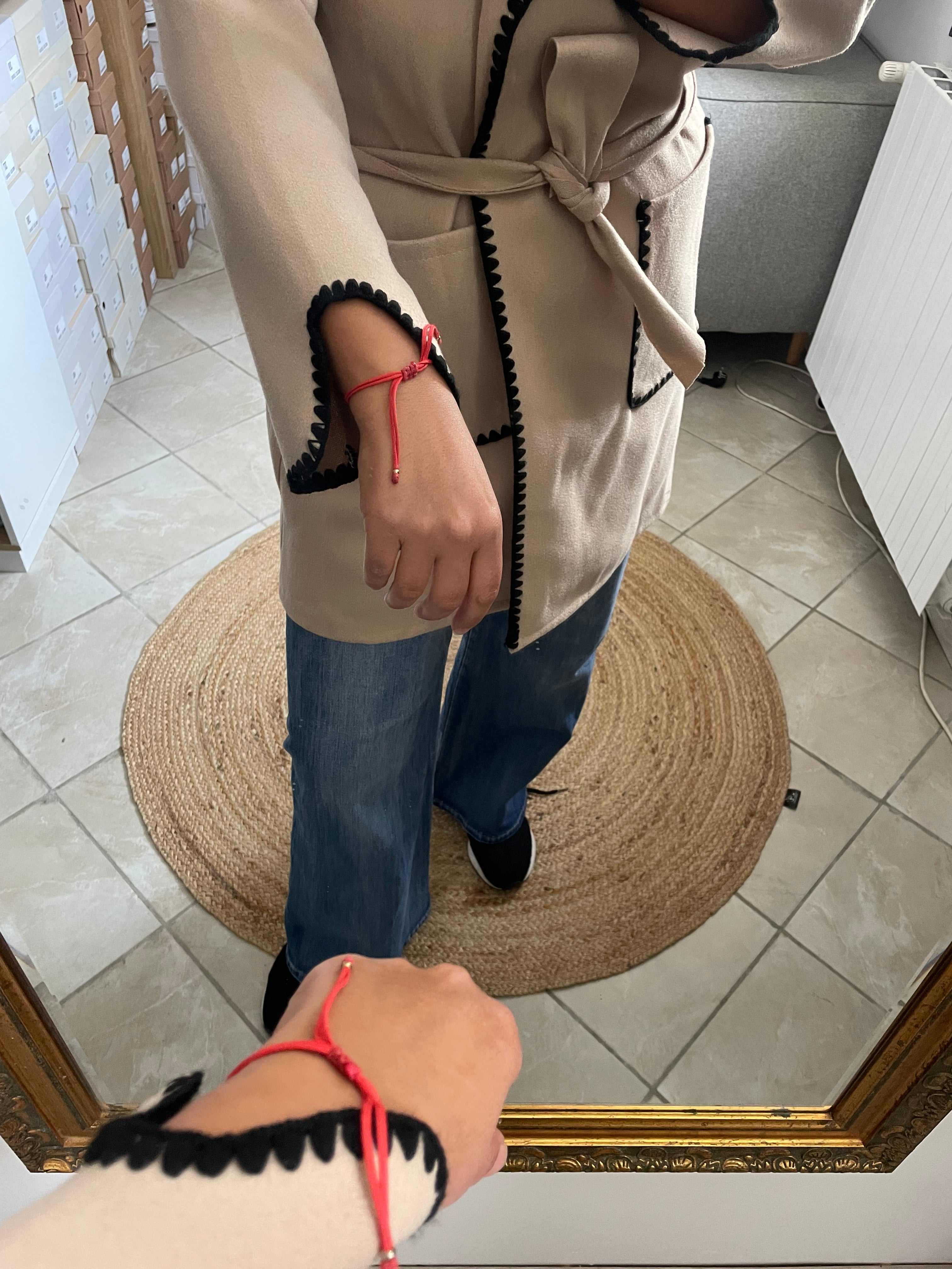 MANTEAU AVA COURT BEIGE