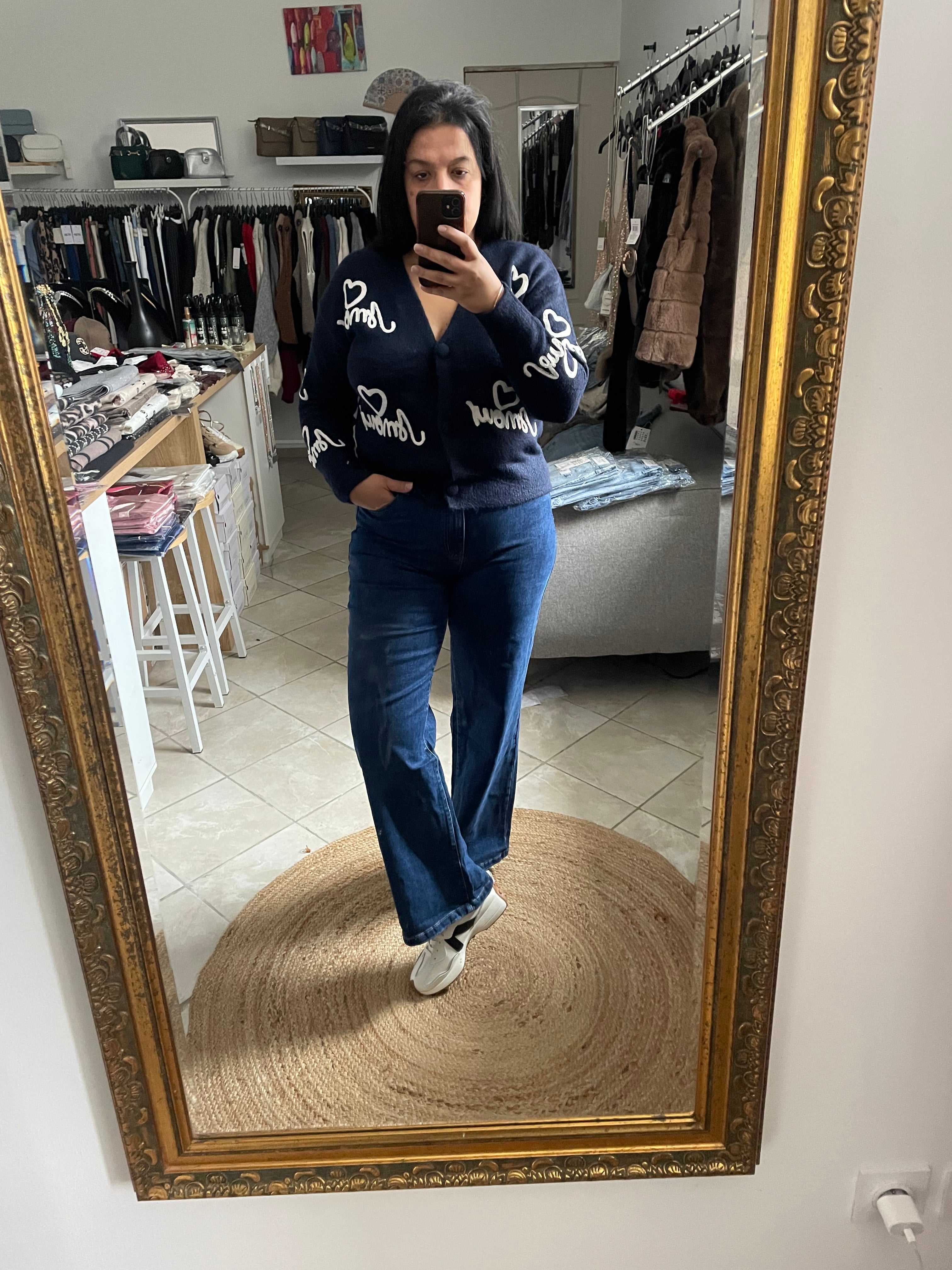 Jean Iris coupe ballon femme taille haute – Tendance & confort | Beautiful by K