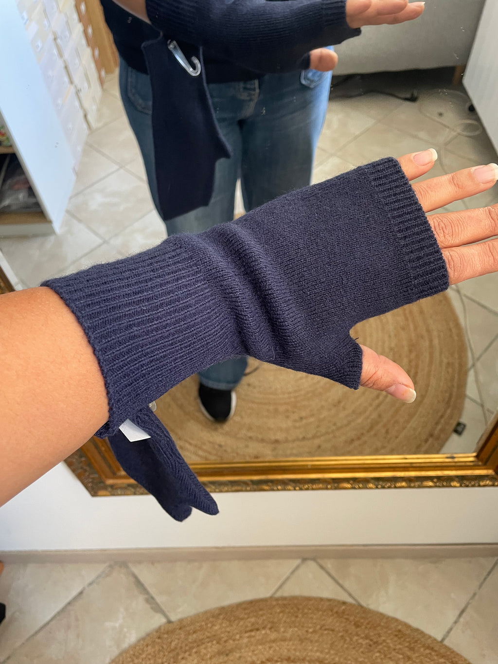 MITAINE CŒUR ♥️  MARINE