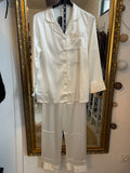 Pyjama satin blanc