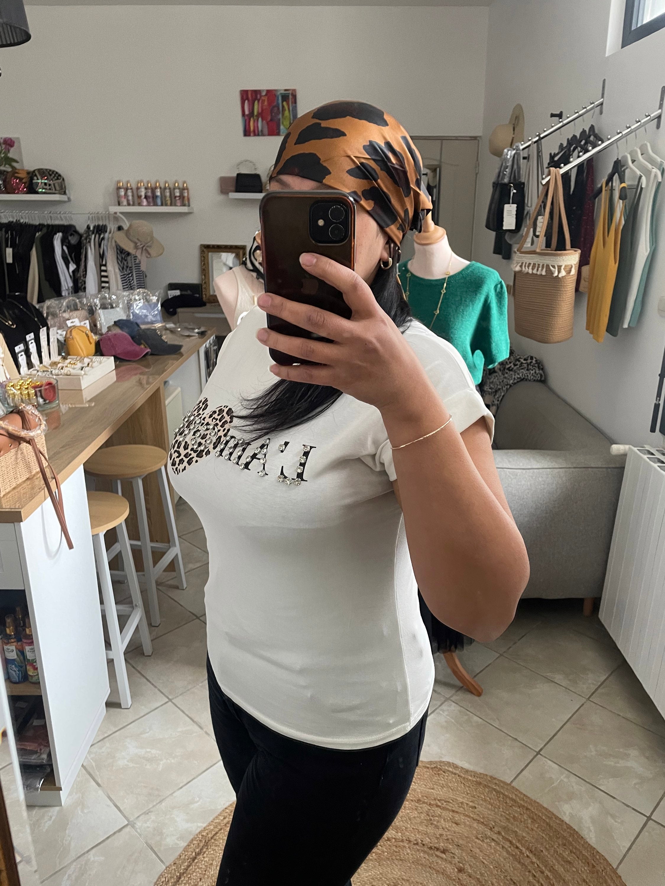 T-shirt Amour blanc image 1