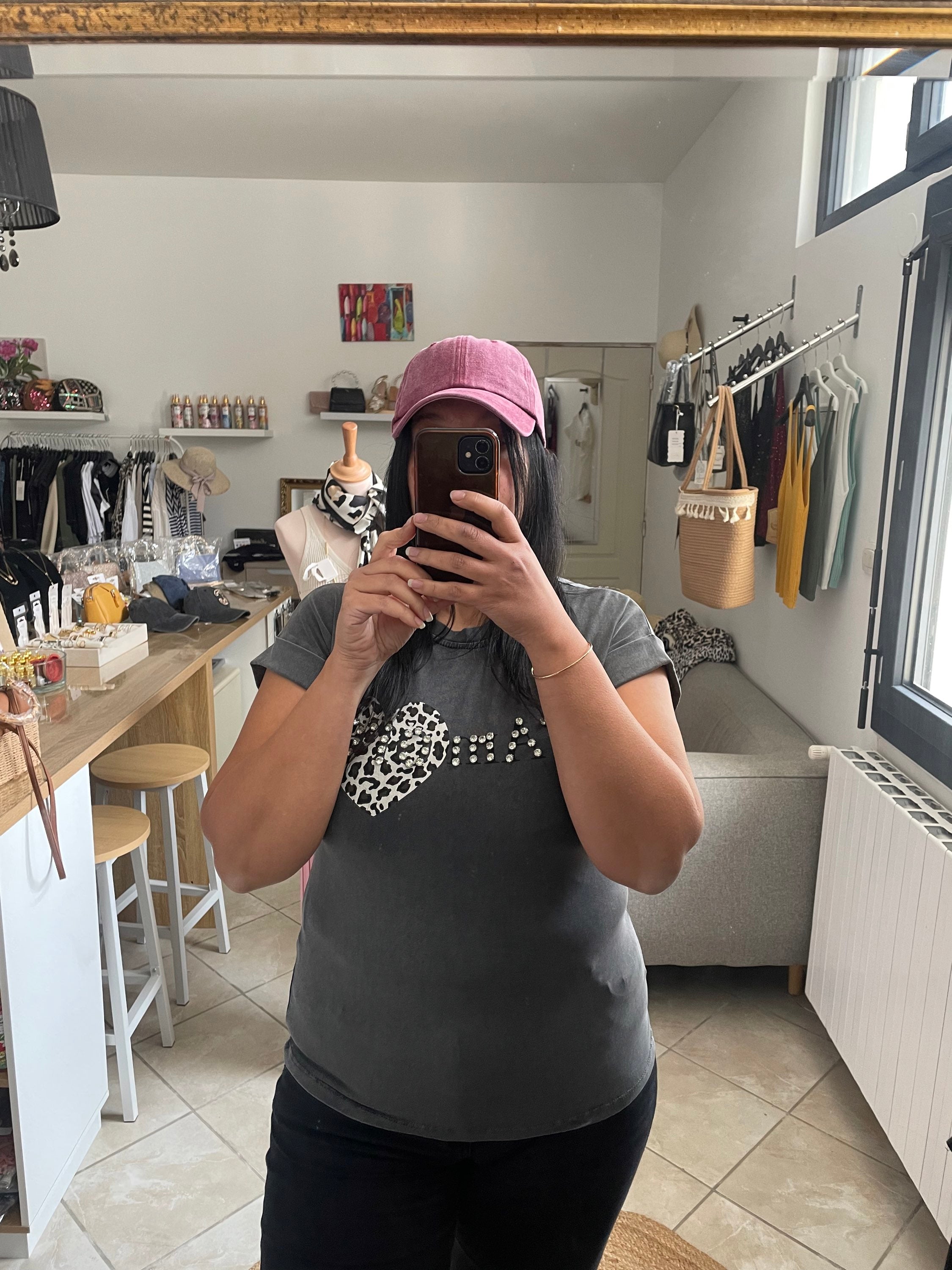 T-shirt Amour gris  image 2