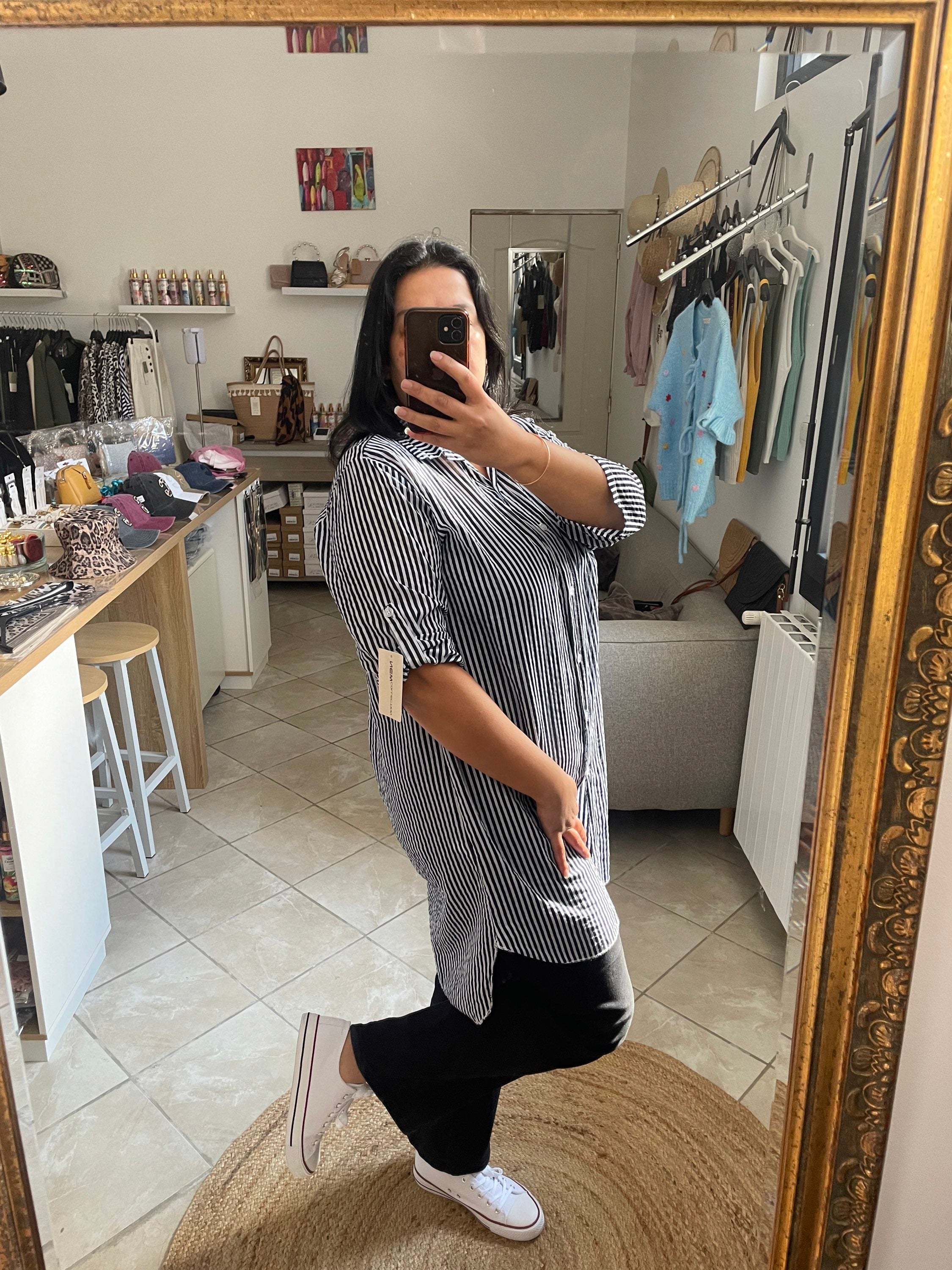 Chemise Robe Tessa verte image 1