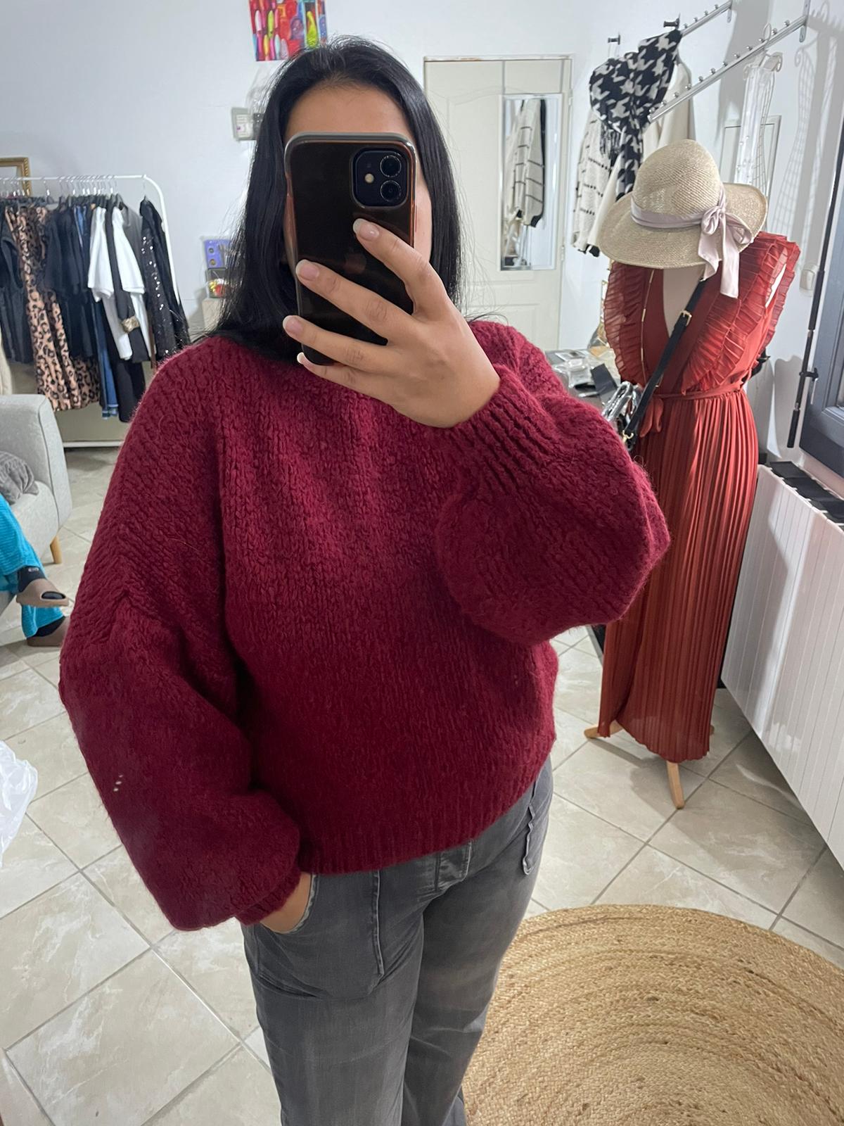 PULL LEANNE BORDEAU image 3