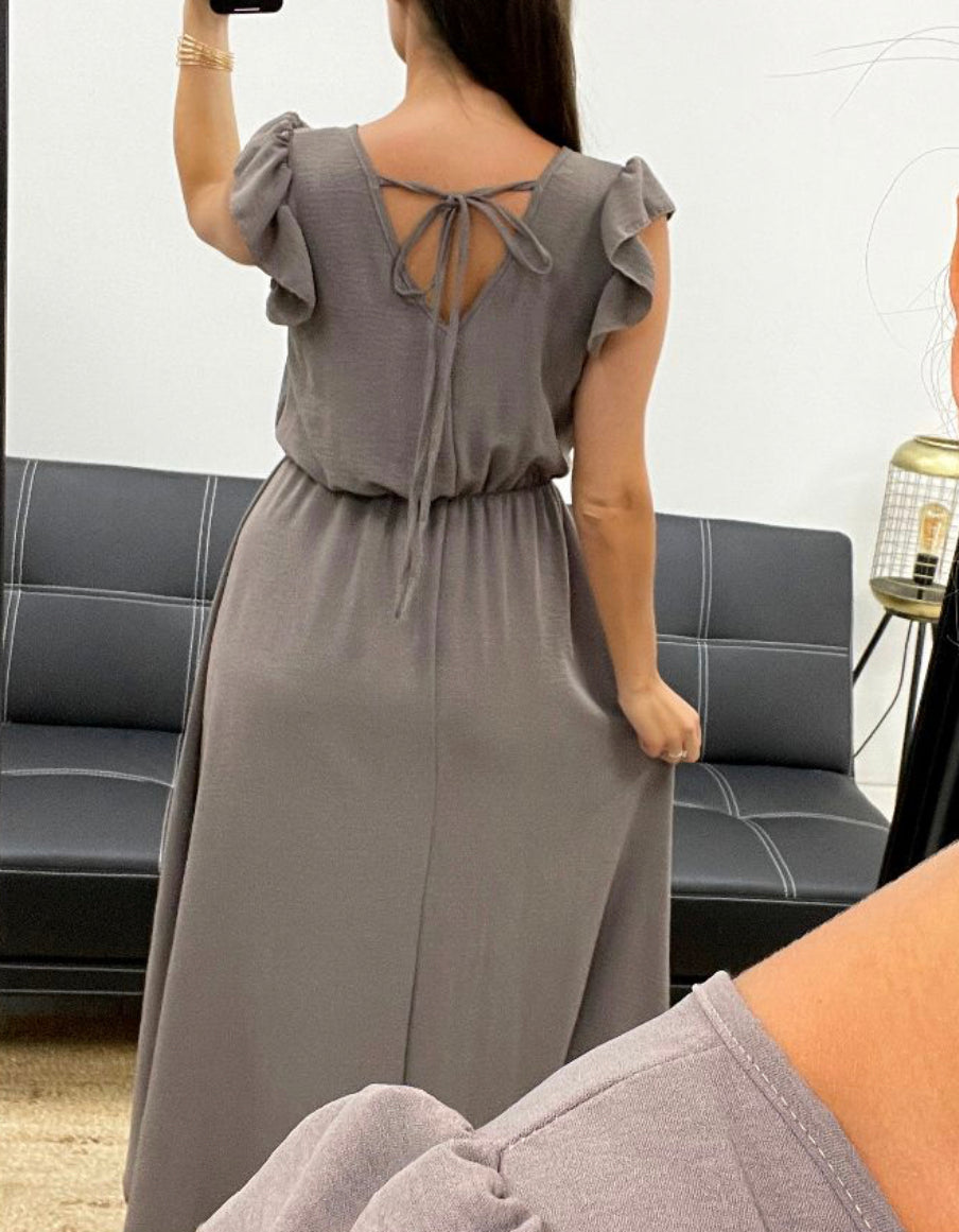 Robe Louisa taupe  image 2