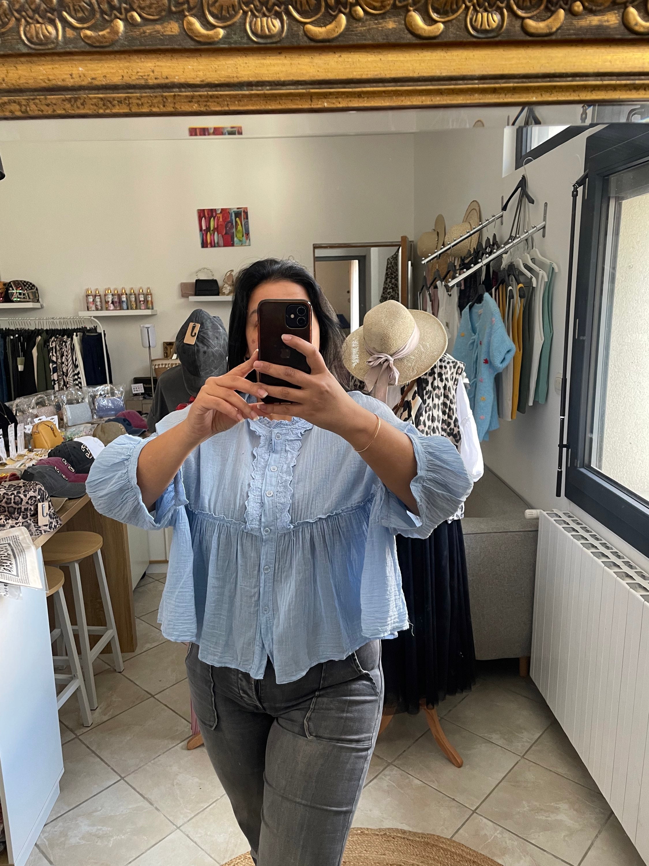Chemise Amandine bleu clair  image 0